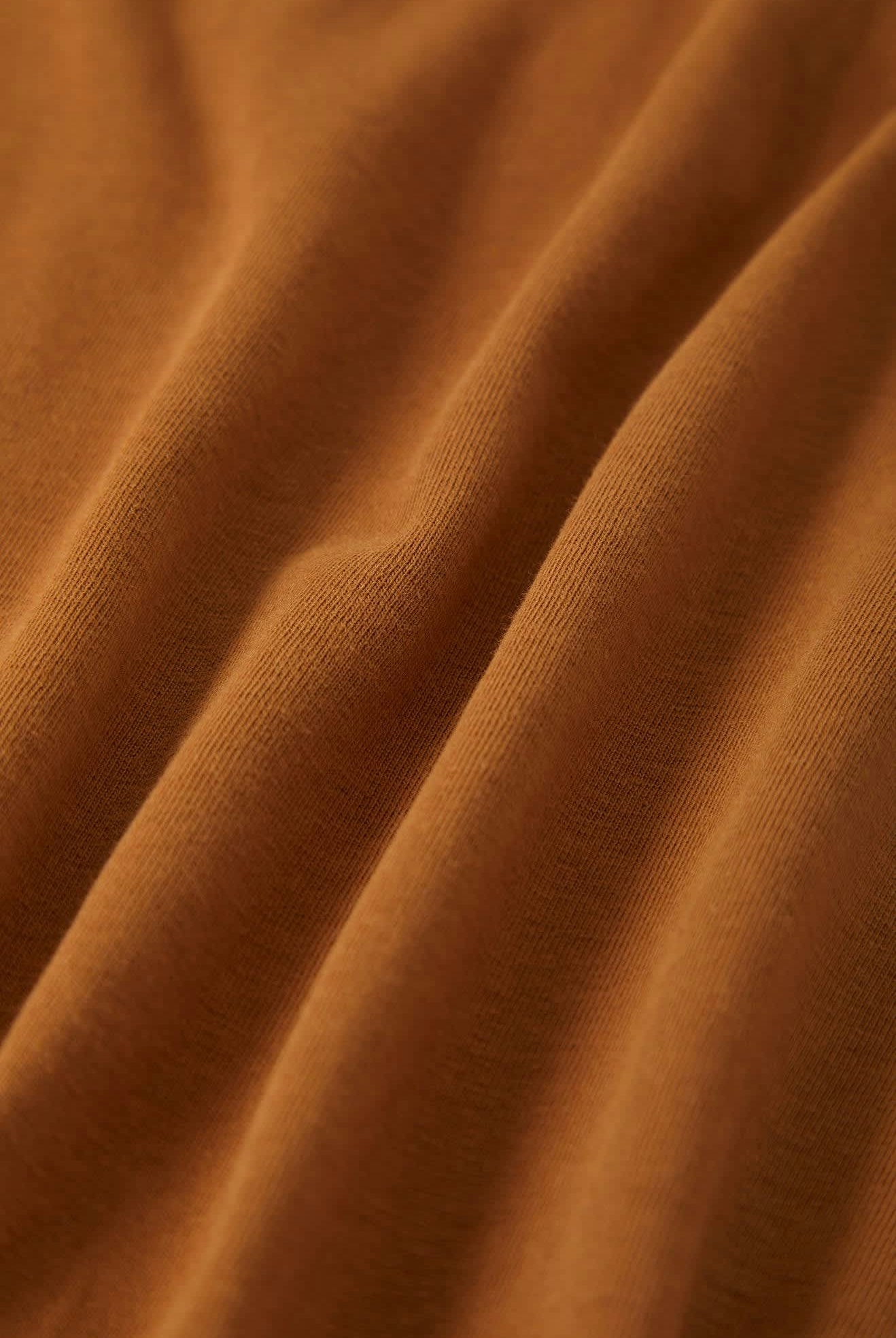 Men's Premium Cotton Short Sleeve Tailored T-Shirt in the color Washed Copper - Additional Laydown image