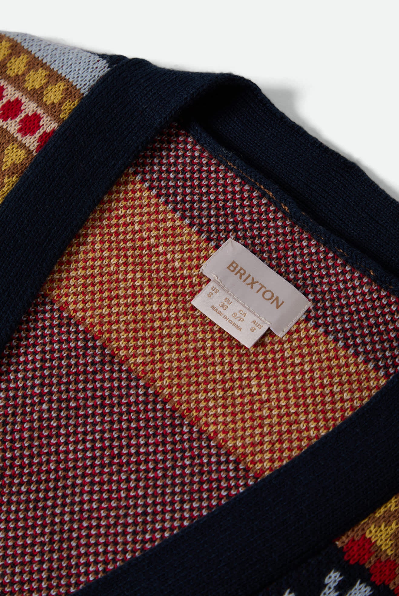 Women's Winter Racing Cardigan in the color Multi Racing Stripe - Additional Laydown image