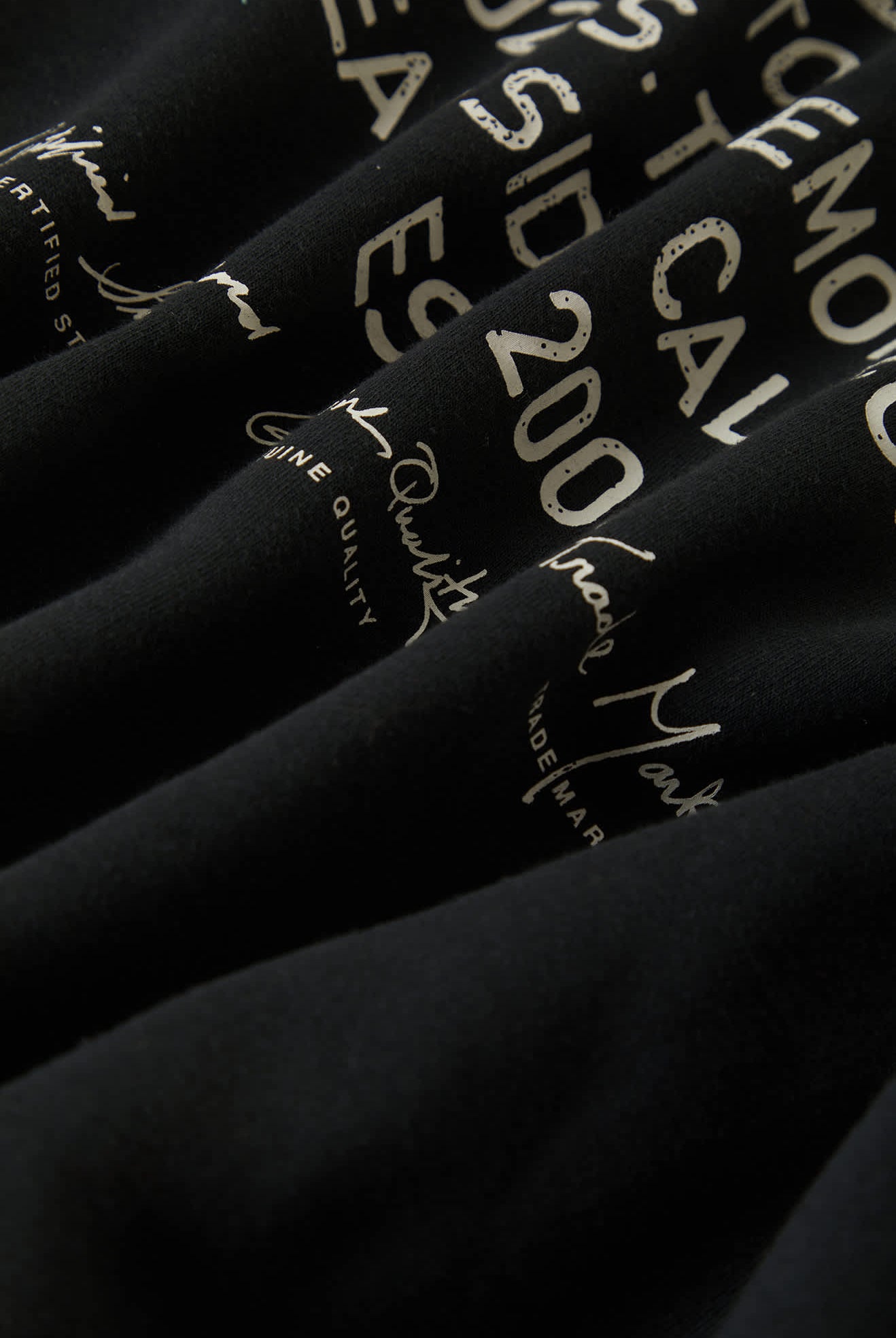 Men's Union Relaxed Hoodie in the color Black - Additional Laydown image