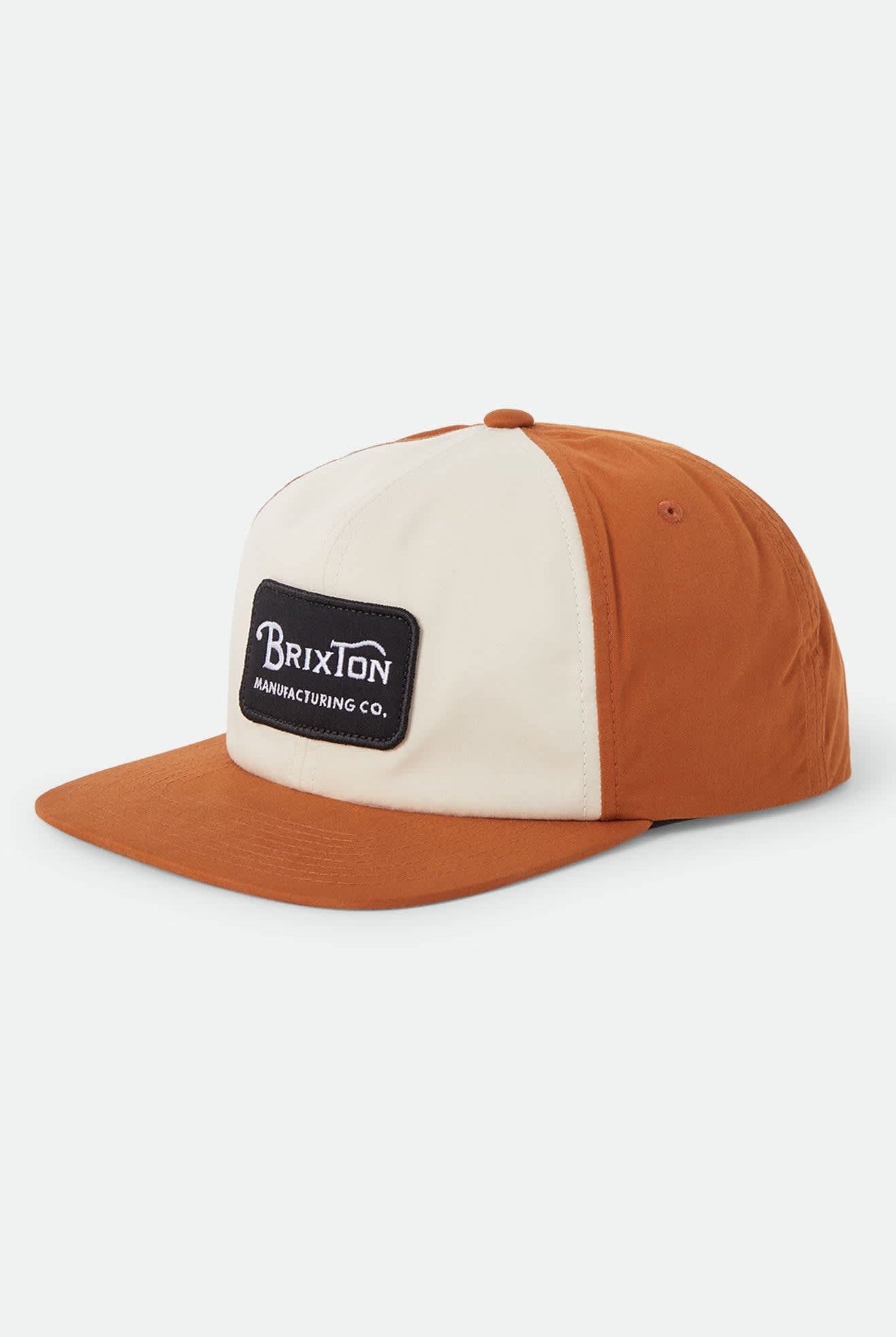 Men's Grade Snapback in the color Whitecap/Caramel - Front Product View