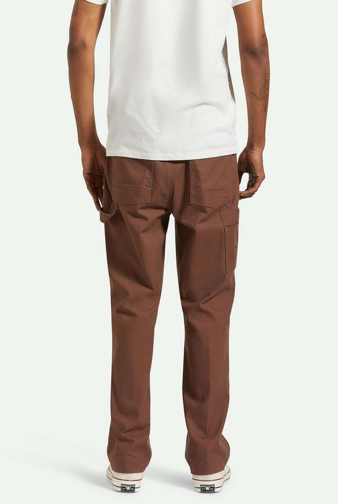 Men's Back Fit Image | Builders Carpenter Stretch Pant - Pinecone Brown