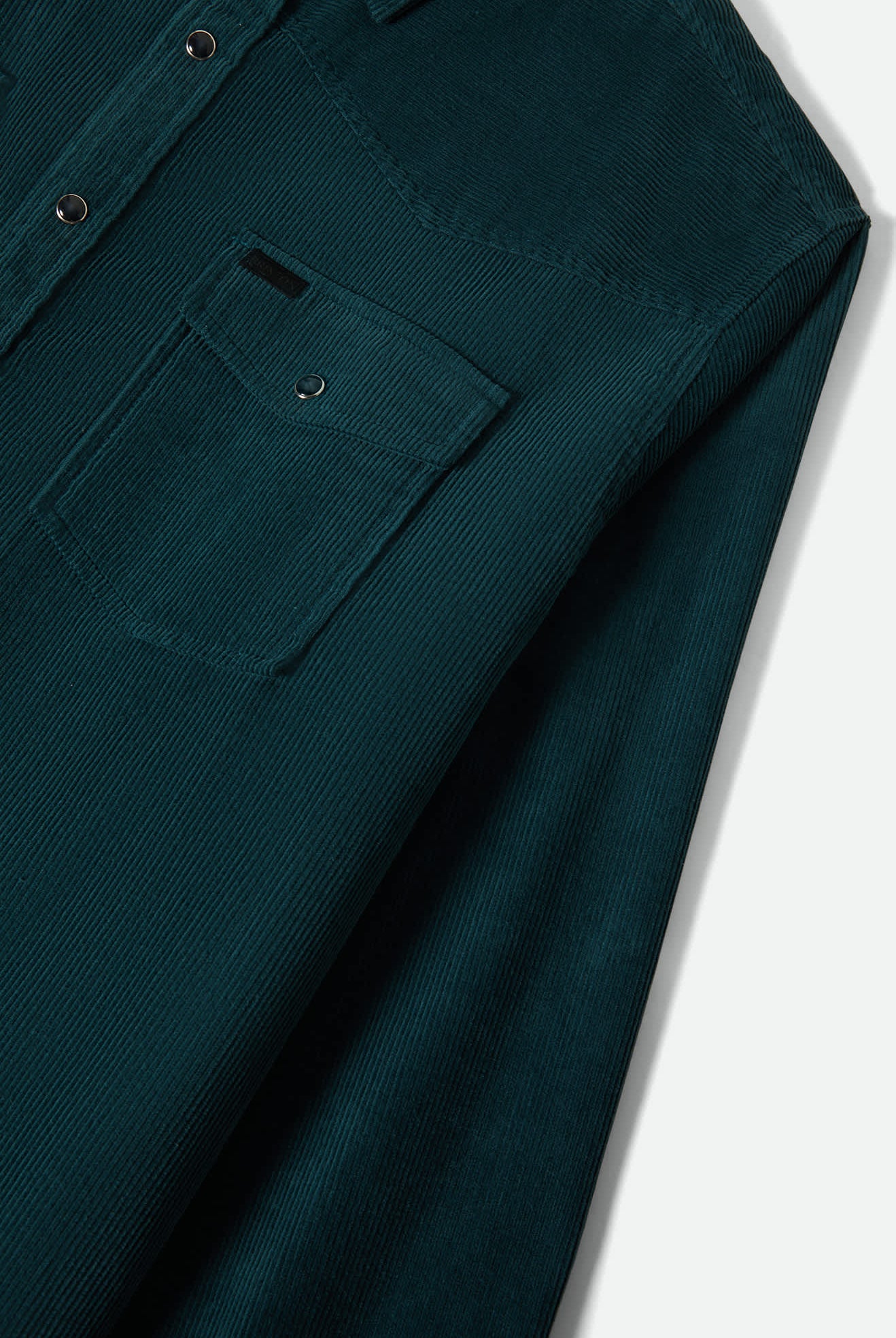 Men's New West Relaxed Overshirt in the color Night Sage Corduroy - Additional Laydown image