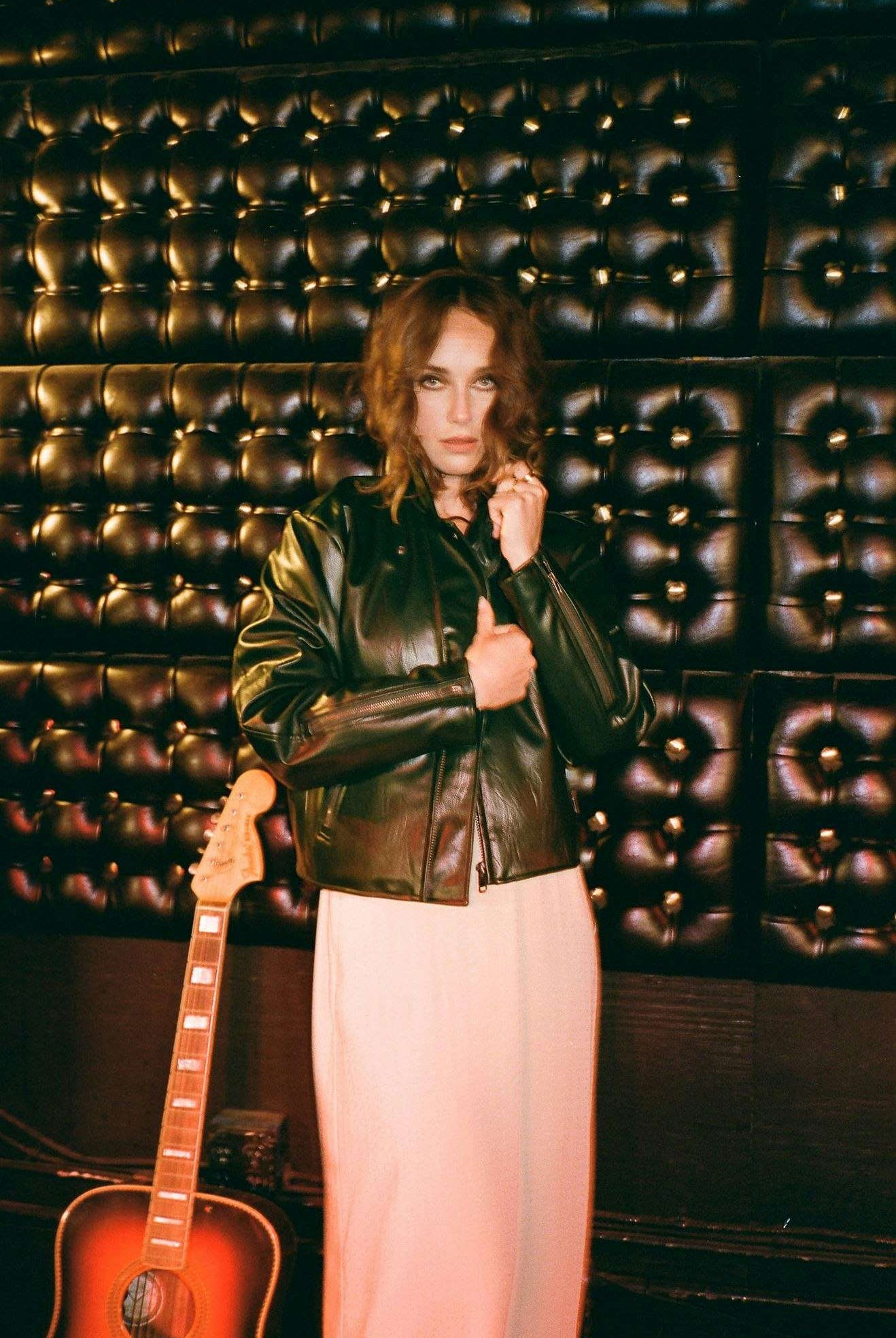 Women's Lifestyle 2 | The Moto Vegan Leather Jacket - Pine Needle