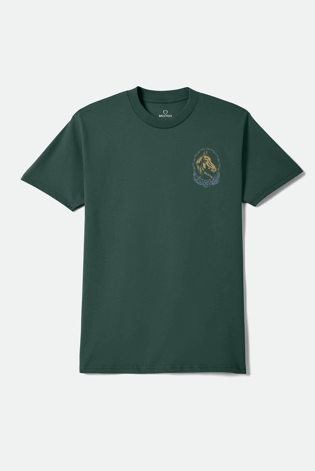 Men's Marley Standard T-Shirt in the color Forest Green - Front Product View