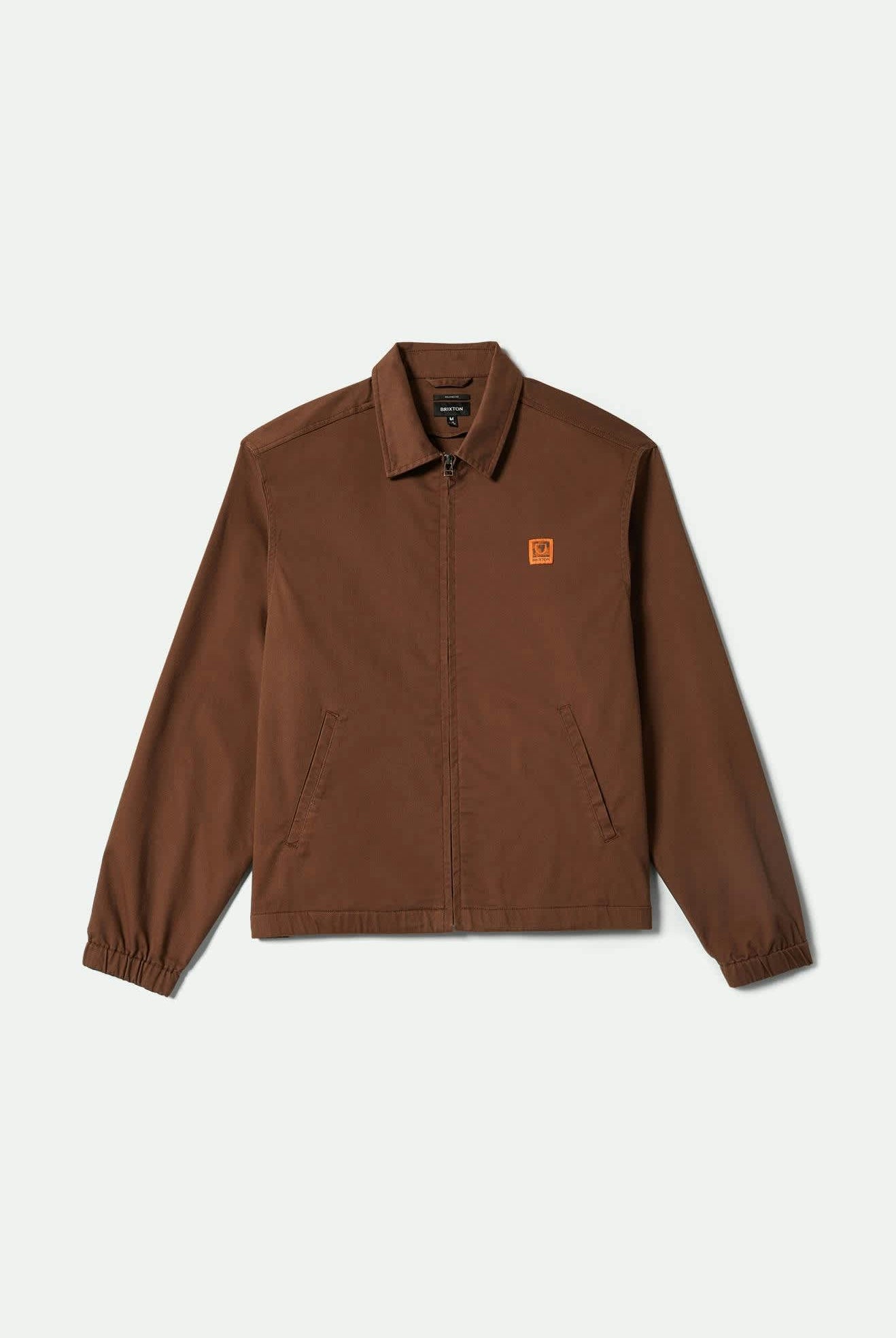 Men's Union Relaxed Harrington Jacket in the color Pinecone Brown - Front Product View
