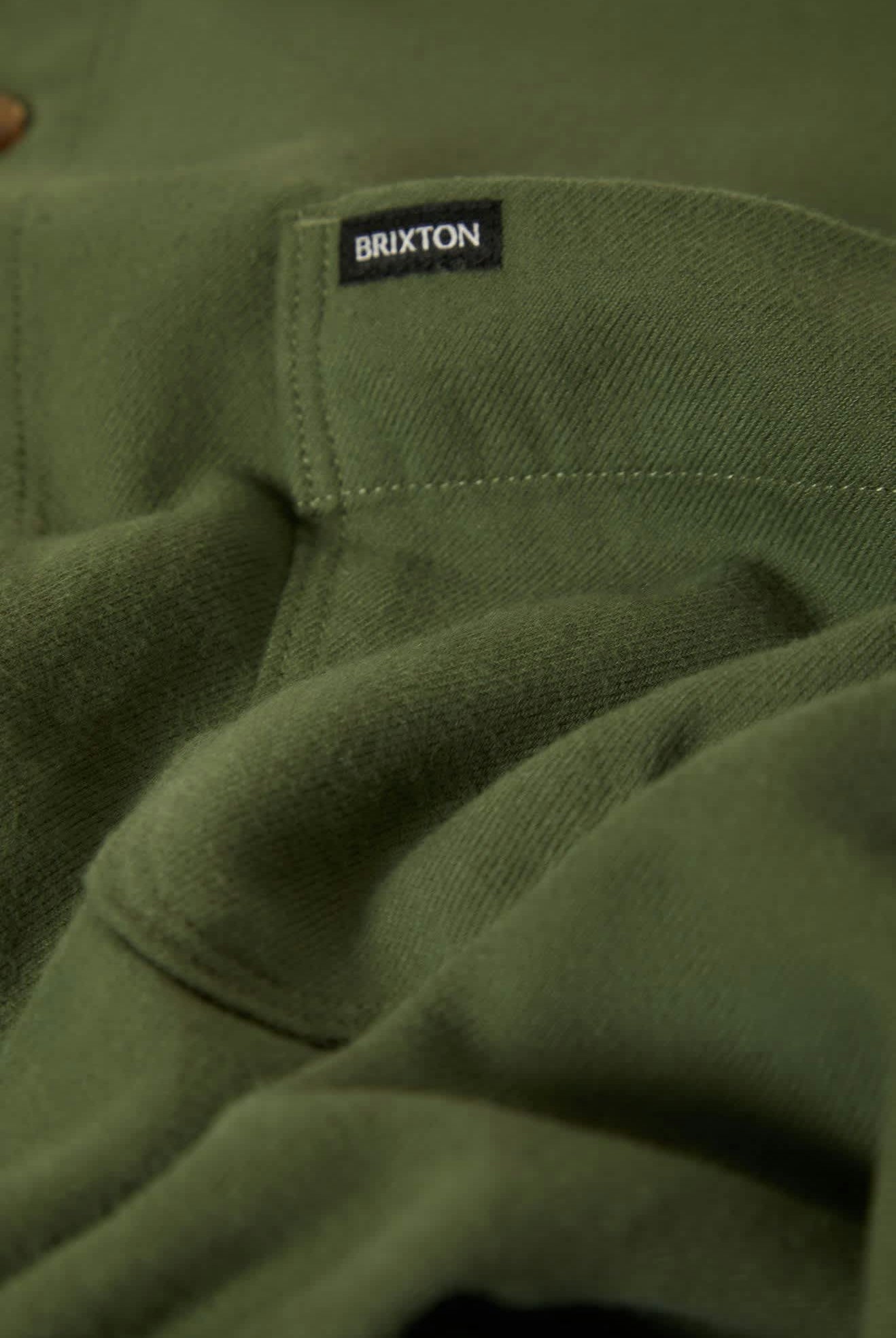 Men's Hasting Lightweight Ultra Soft Flannel in the color Wild Green - Additional Laydown image