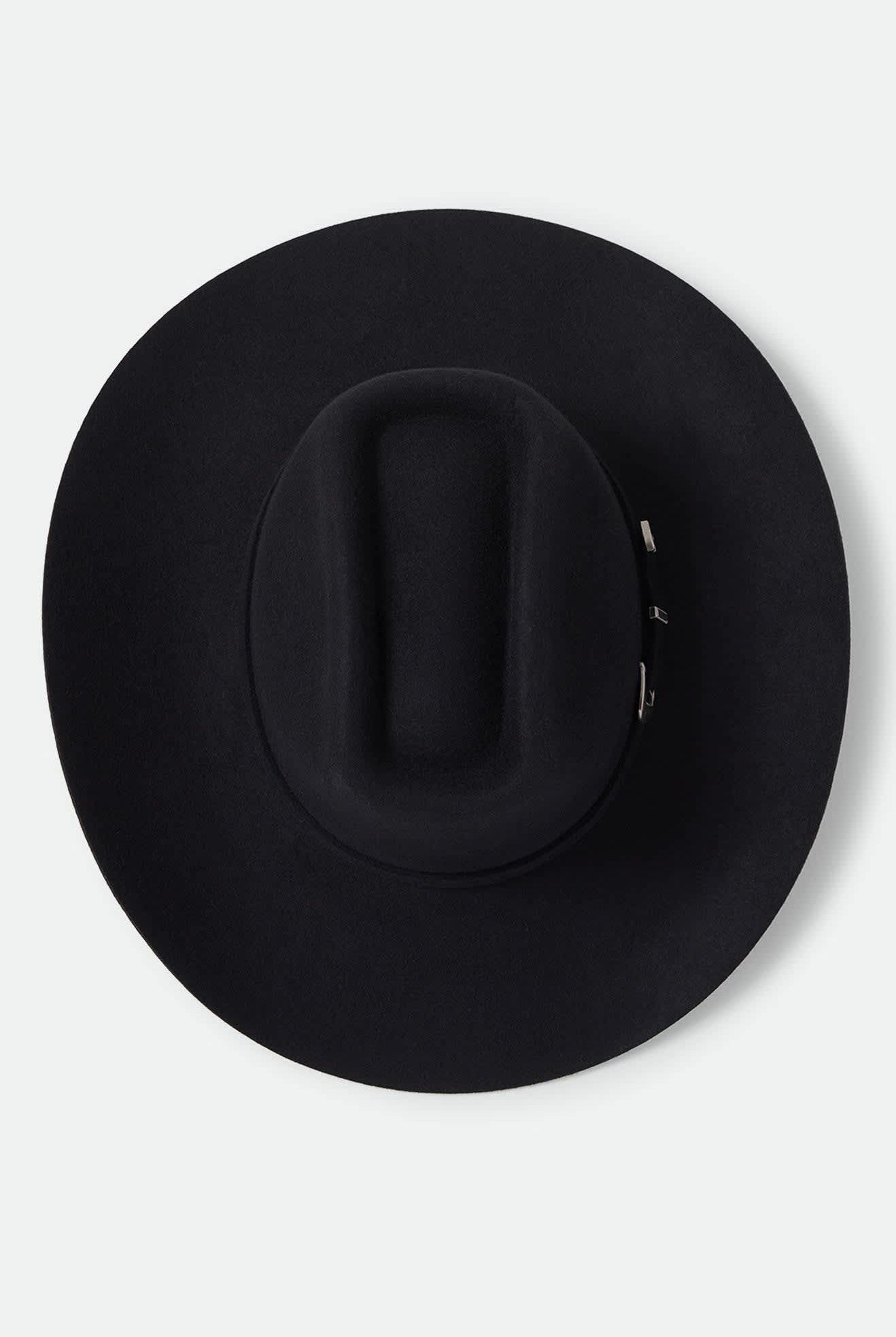 Unisex Prescott Brick Top Cowboy Hat in the color Black - Additional Laydown image
