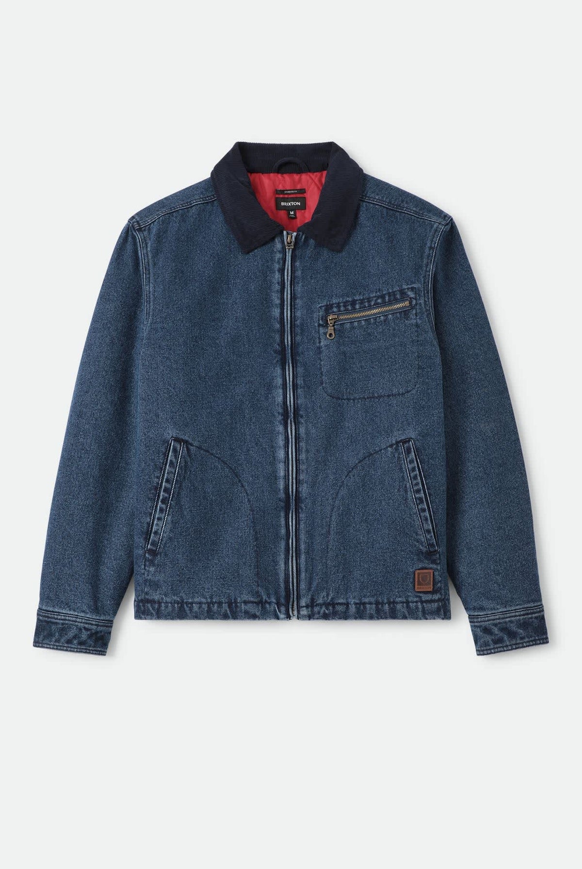 Men's Mechanic Garage Zip Lined Jkt in the color Rinse Denim - Front Product View