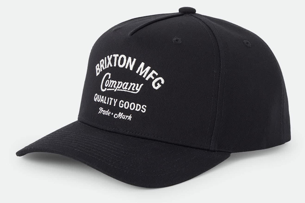 Unisex Stratton Snapback in the color Black - Front Product View