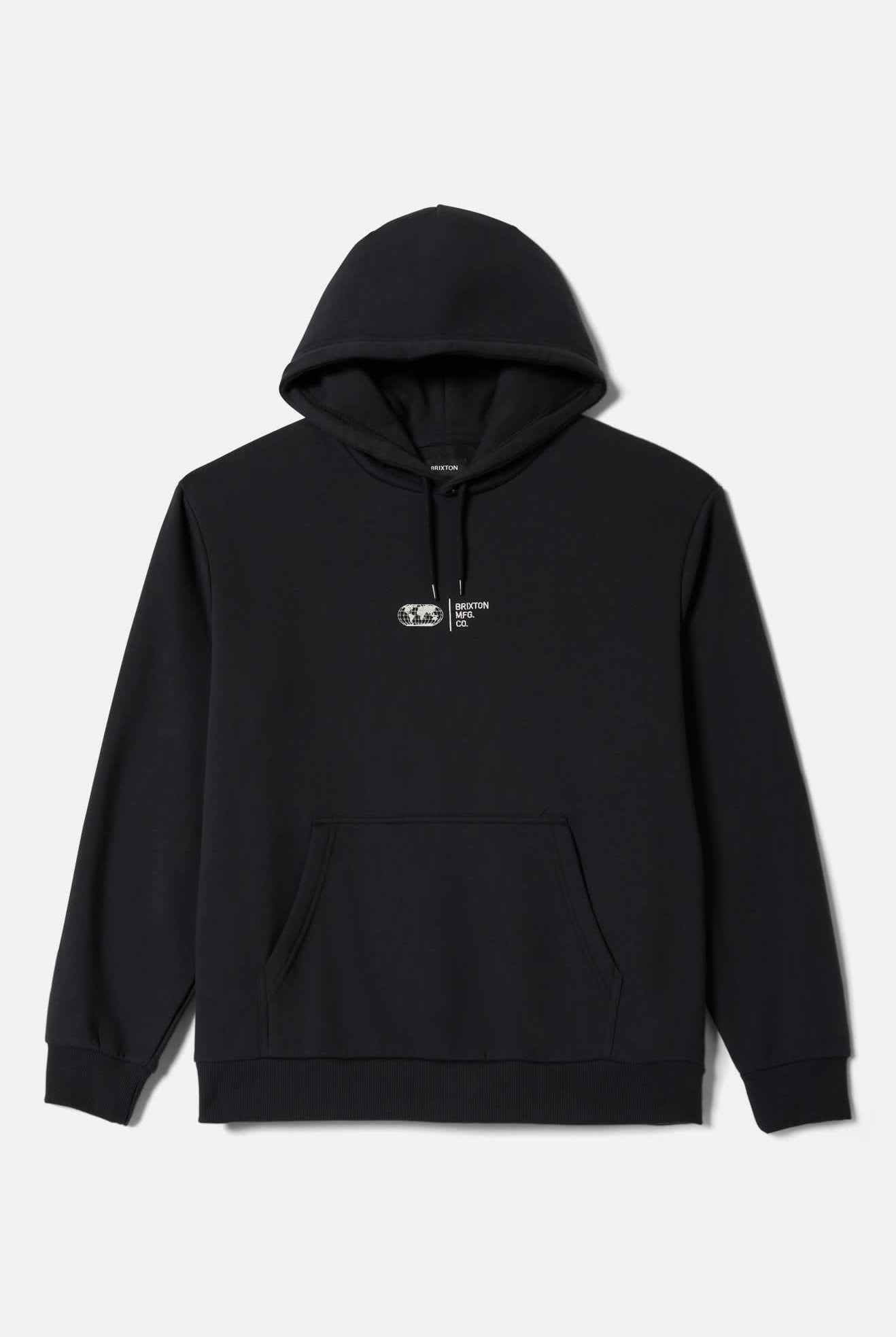 Men's Union Relaxed Hoodie in the color Black - Front Product View