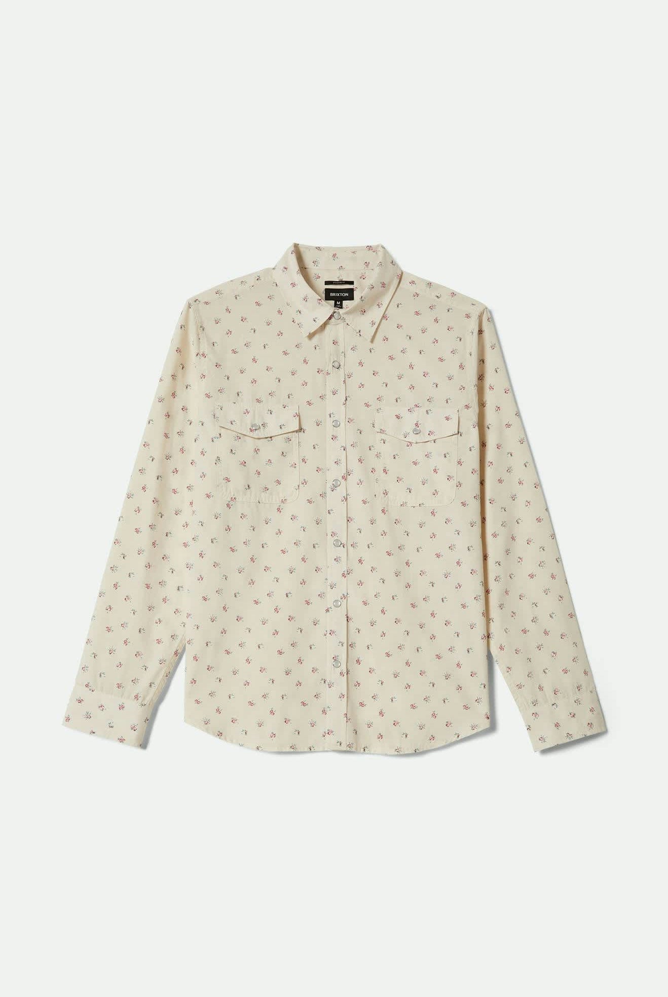 Men's Wayne Western L/S Shirt in the color Whitecap - Front Product View