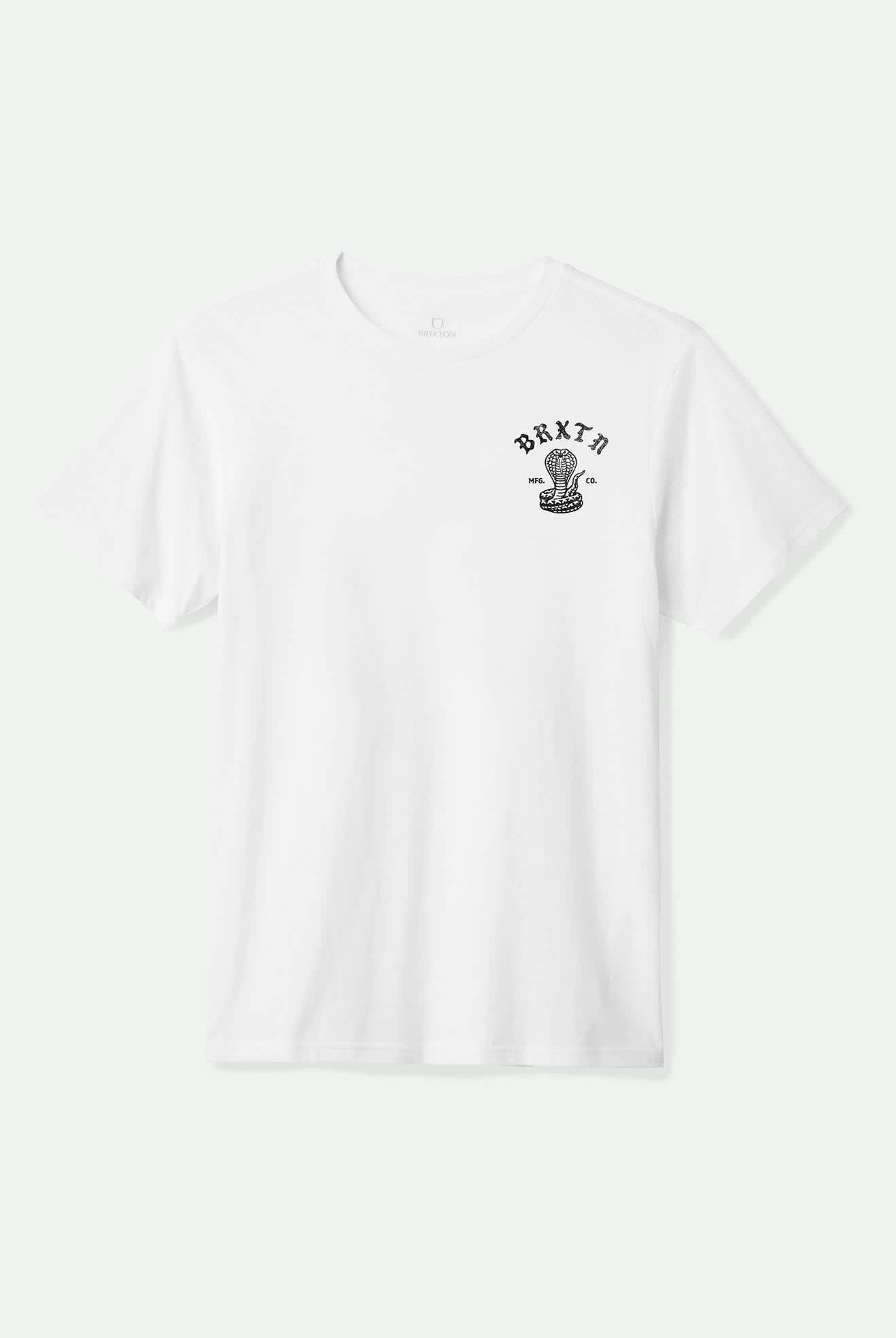 Men's Darver S/S Standard T-Shirt in the color White - Front Product View