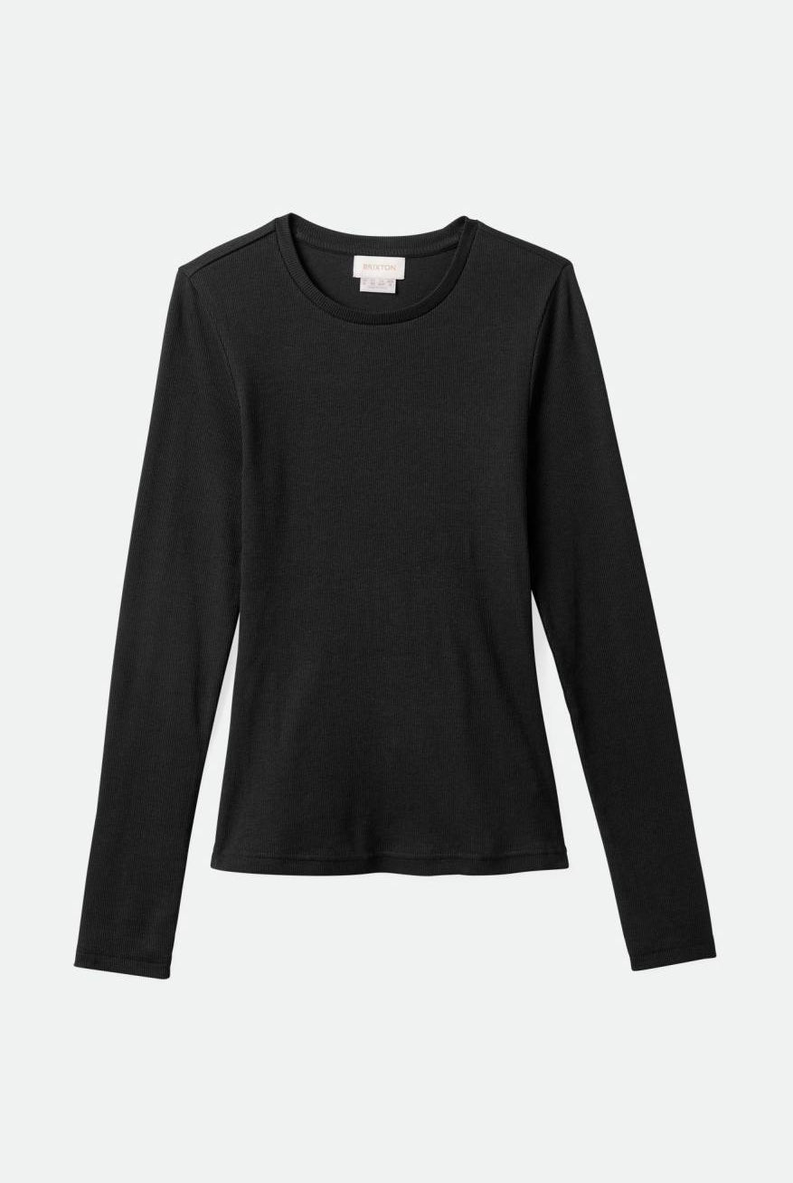 Women's Betty L/S Tee - Black| Main
