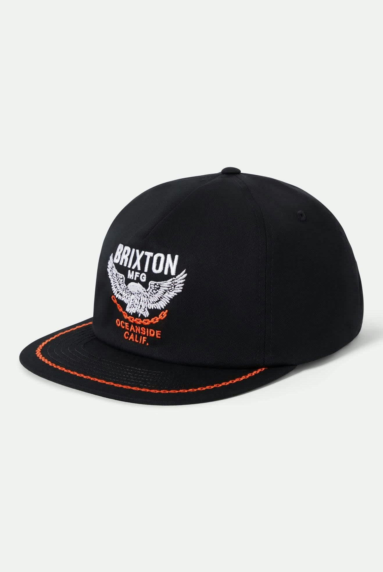 Unisex Waller Snapback in the color Black - Front Product View