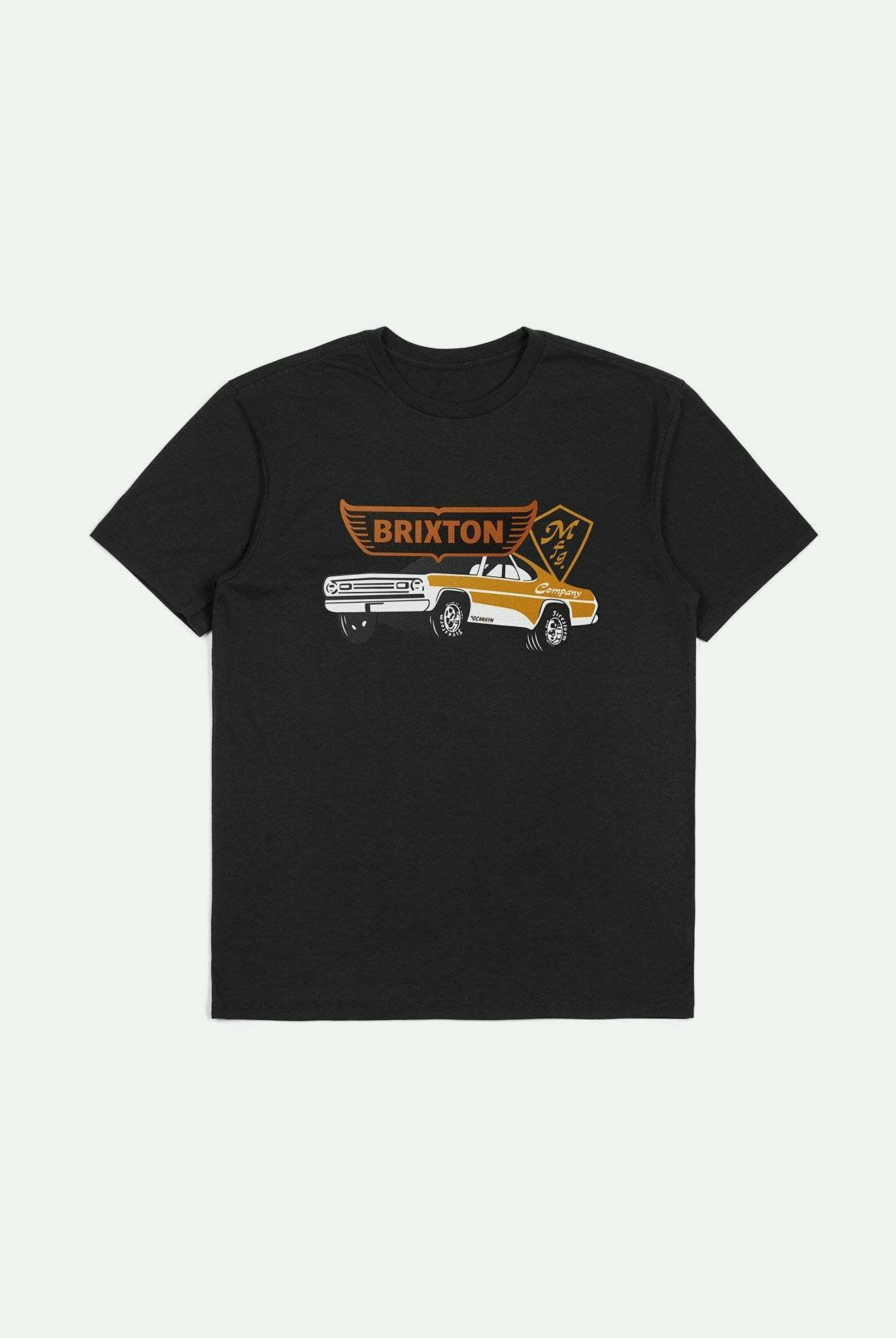 Brixton Men's Barona S/S Tailored T-Shirt - Black | Main