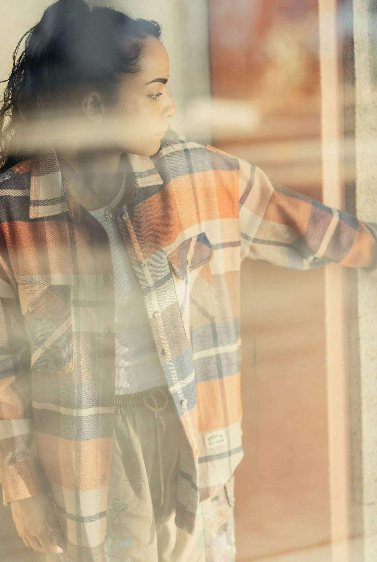 Women's Lifestyle 2 | Bowery Women's Classic L/S Flannel - Navy/Mars Red/Whitecap
