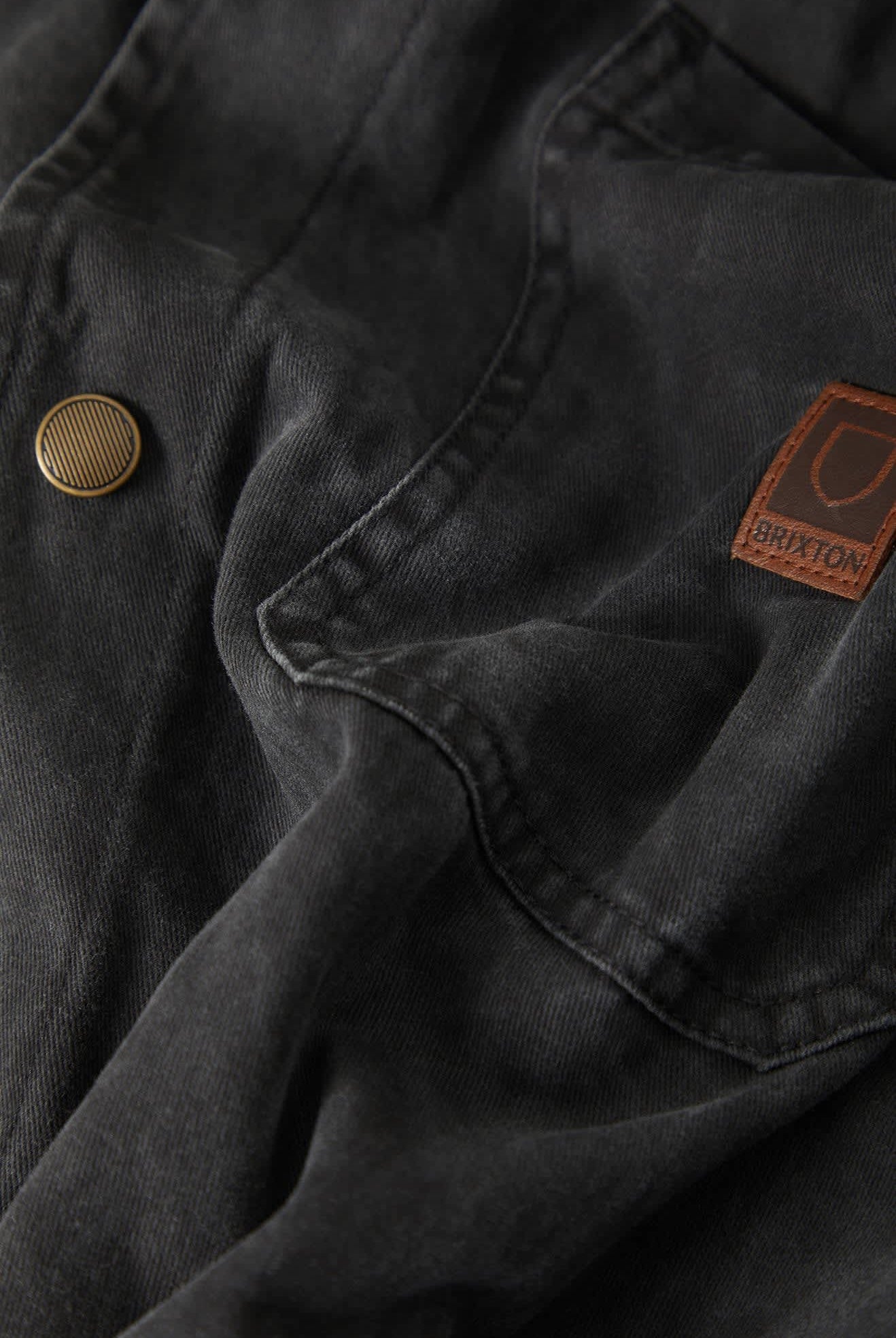 Men's Painters Jacket in the color Washed Black - Additional Laydown image