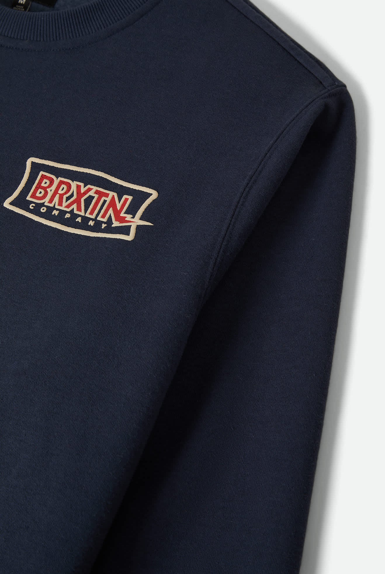 Men's Lightning Crew in the color Mood Indigo - Additional Laydown image