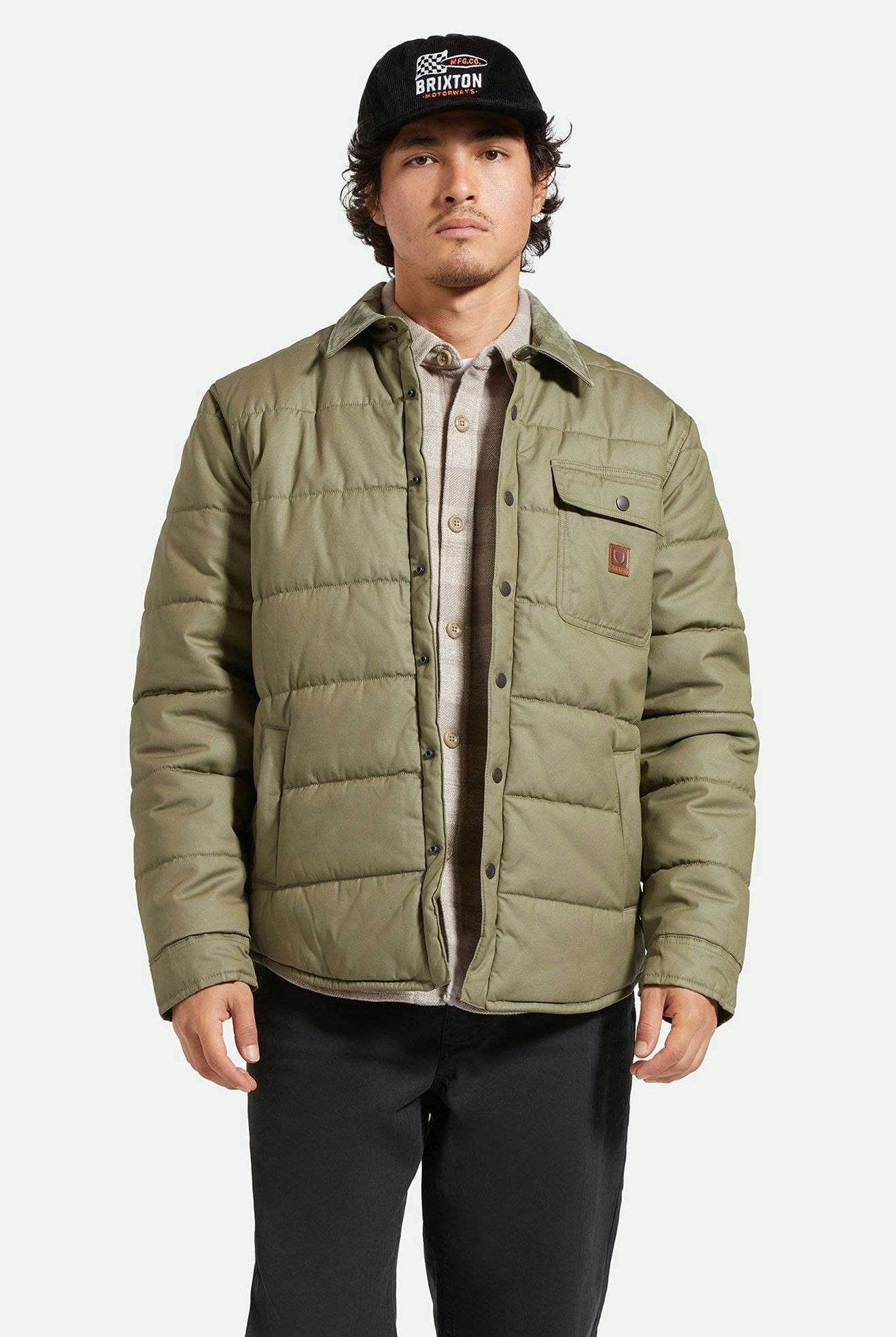 Men's Fit, front | Cass Waxed Canvas Jacket - Olive Surplus