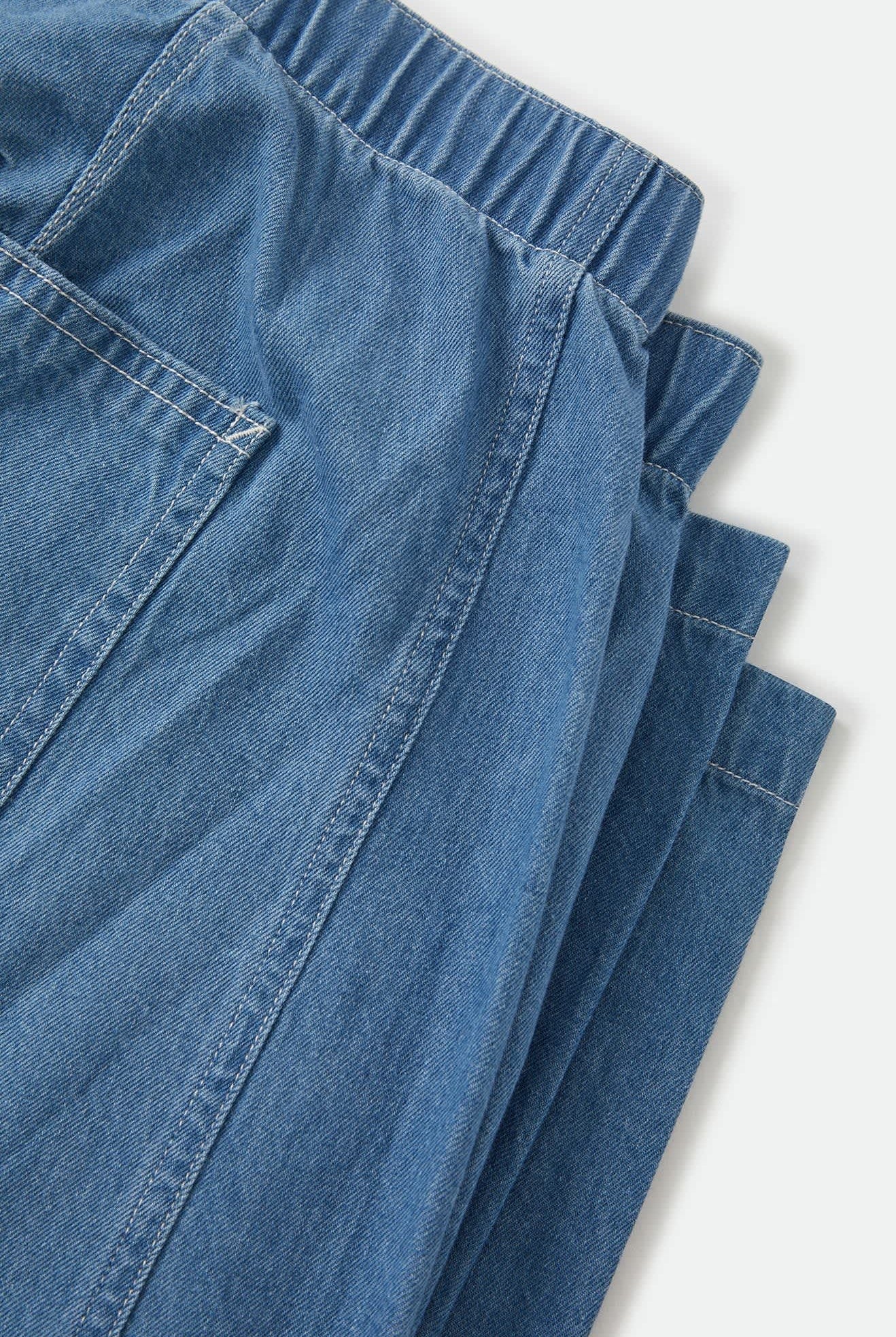 Women's Utility Everyday Barrel Pant in the color Light Stone Wash - Additional Laydown image