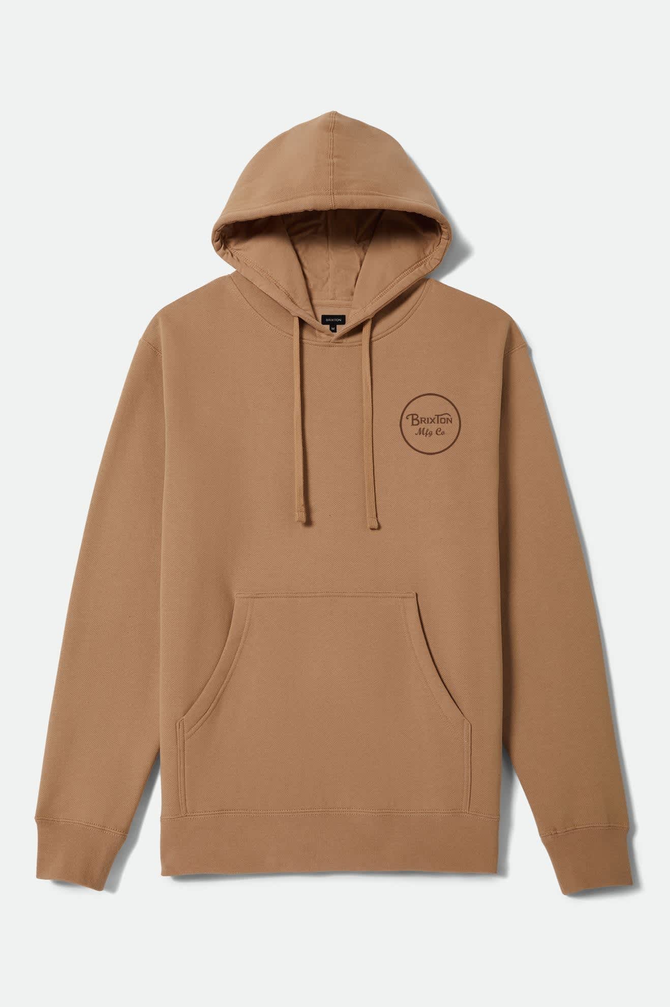 Men's Wheeler Hoodie in the color Sand Stone/Brown - Front Product View