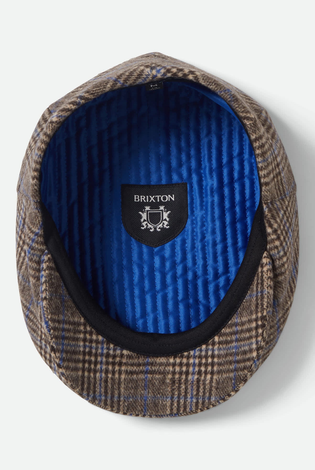 Unisex Barrel Snap Cap in the color Tan/Light Brown/Royal - Additional Laydown image