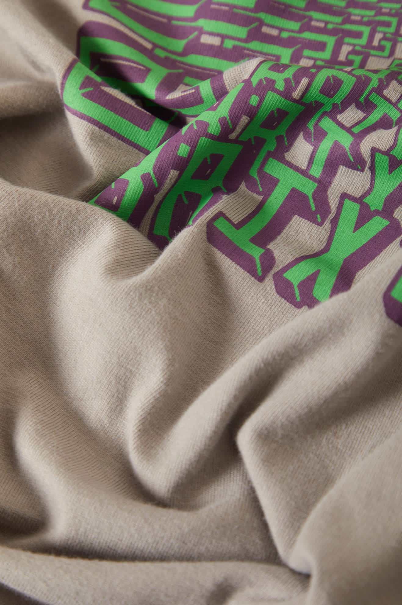 Men's Ursa Short Sleeve Oversized T-Shirt in the color Pebble Stone - Additional Laydown image