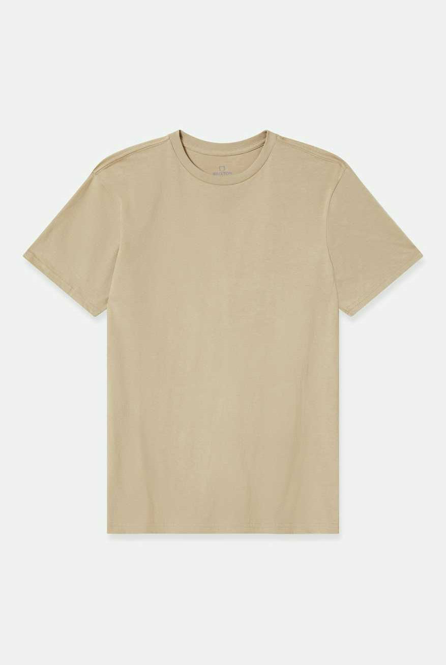 Brixton Men's Premium Cotton S/S Tailored T-Shirt - Oatmeal | Main