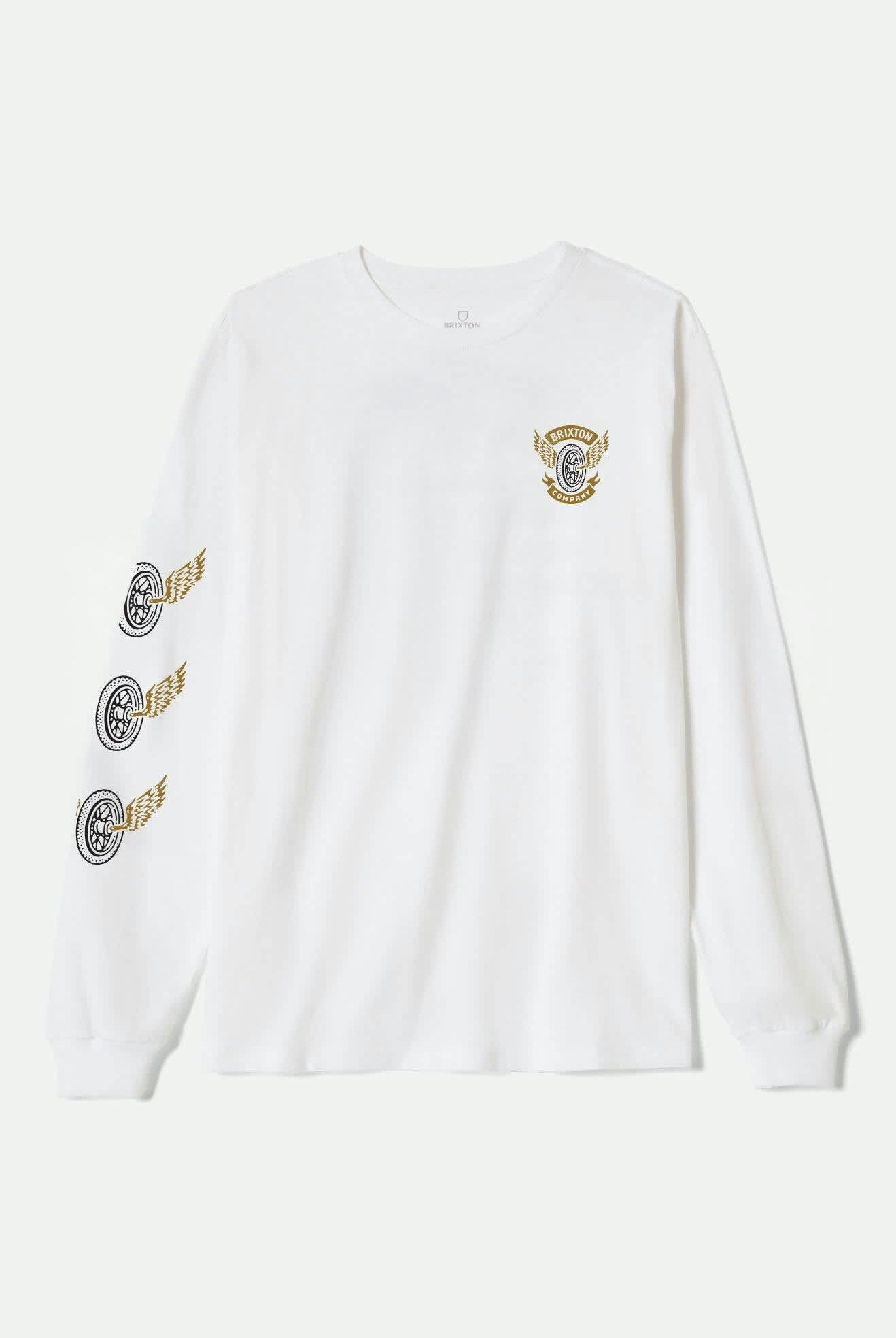Men's Payson Standard L/S T-Shirt in the color White - Front Product View
