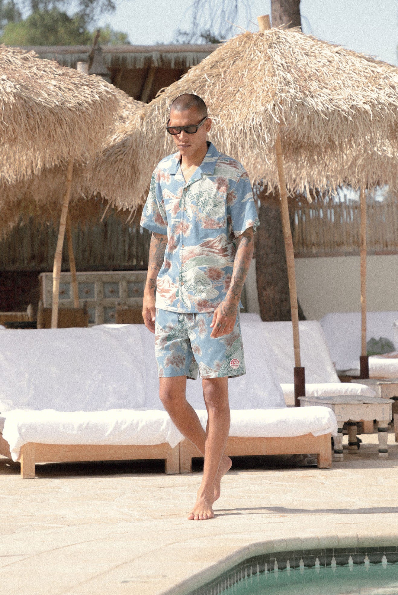 Men's Everyday Stretch Hybrid Short 7" in the color Blue Sky Rainier - Men's Lifestyle image