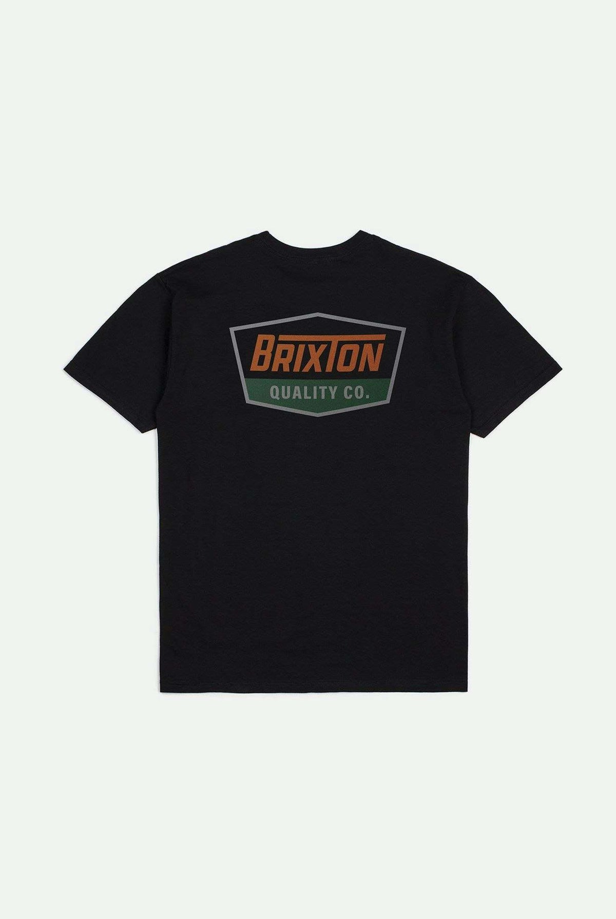 Back Laydown Image for Regal S/S Standard T-Shirt - Black/Rust