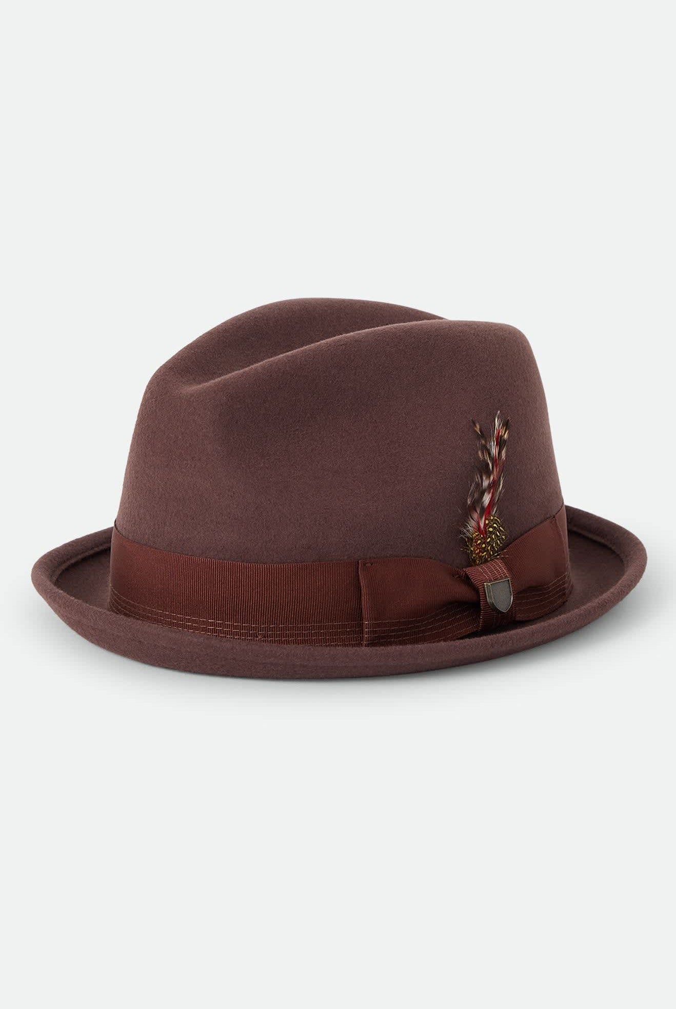 Unisex Gain Fedora in the color Chestnut - Front Product View