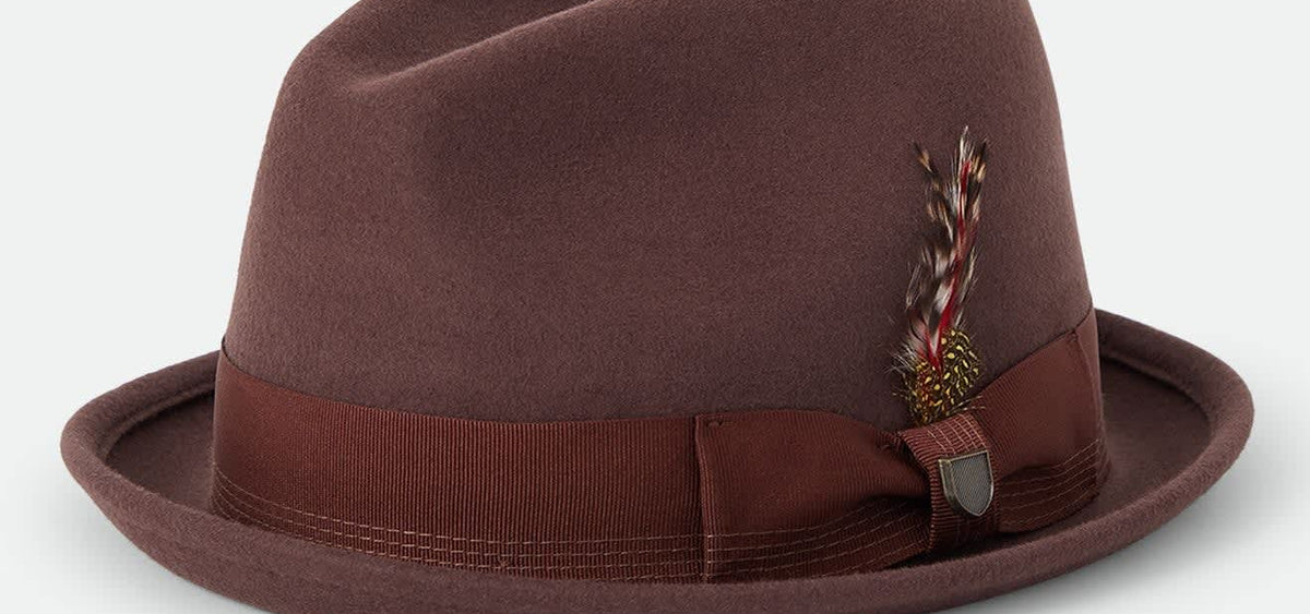 Unisex Gain Fedora in the color Chestnut - Front Product View