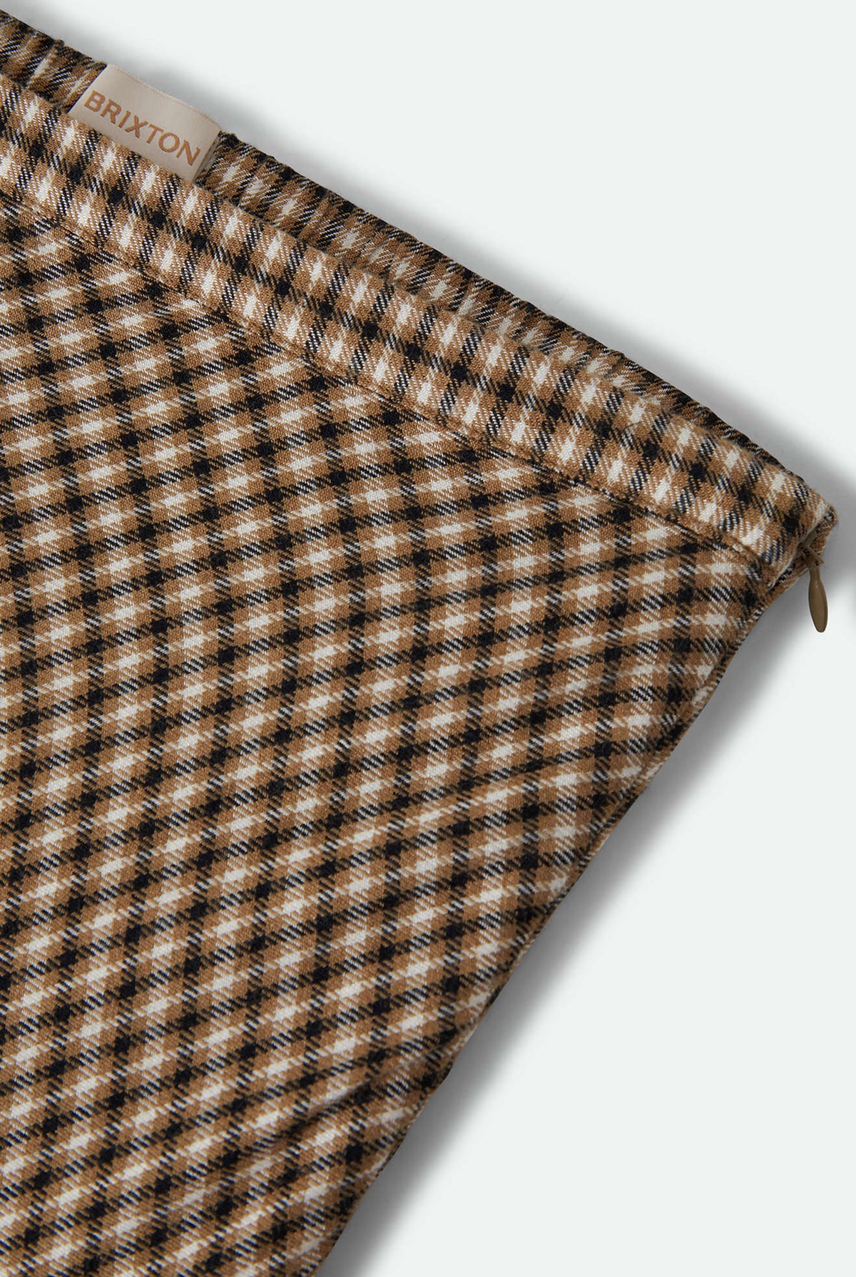 Women's The Molly Silky Skirt in the color Khaki/Off White/Black Micro - Additional Laydown image