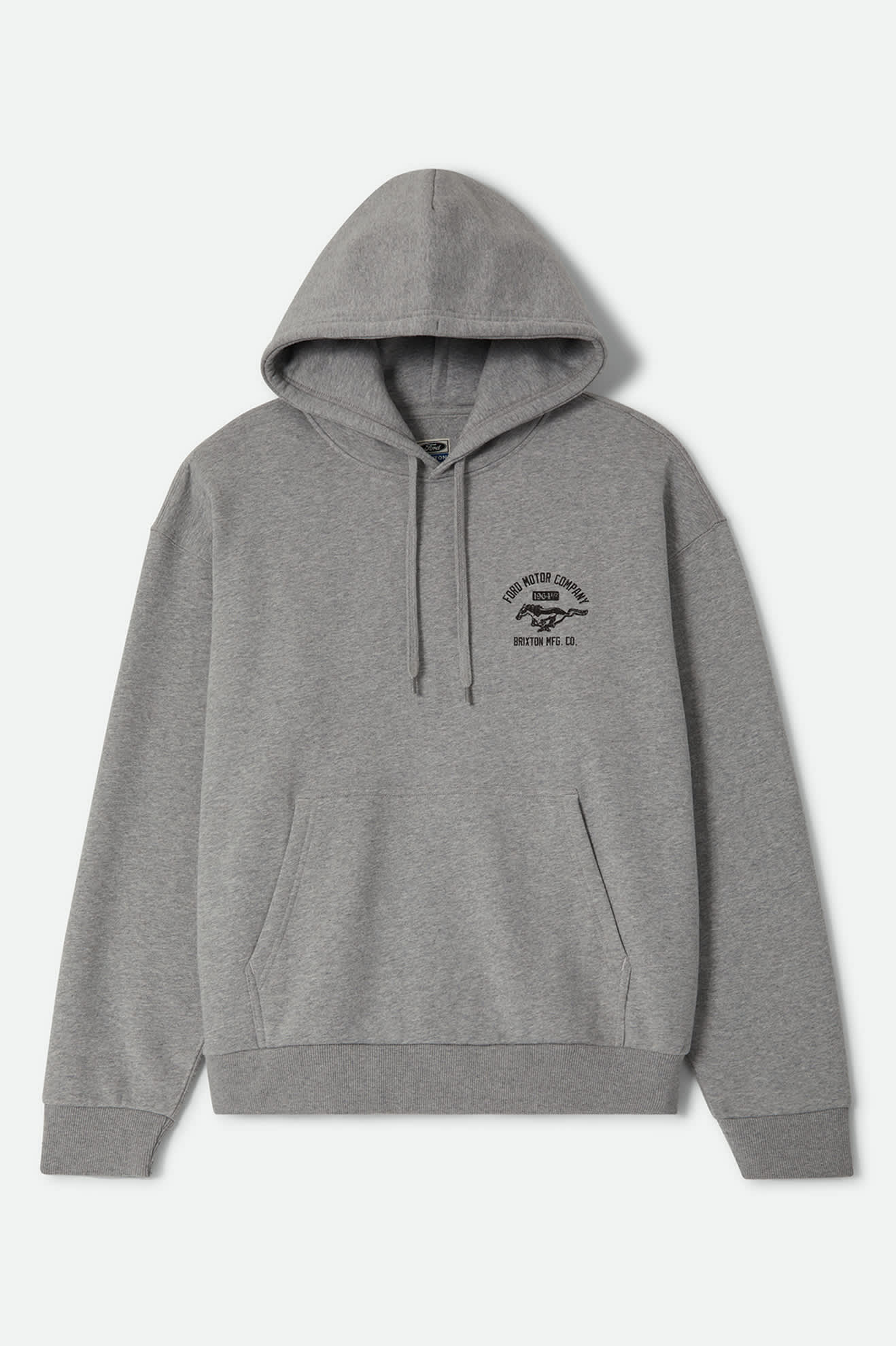 Men's Ford Mustang Hood in the color Heather Grey - Front Product View