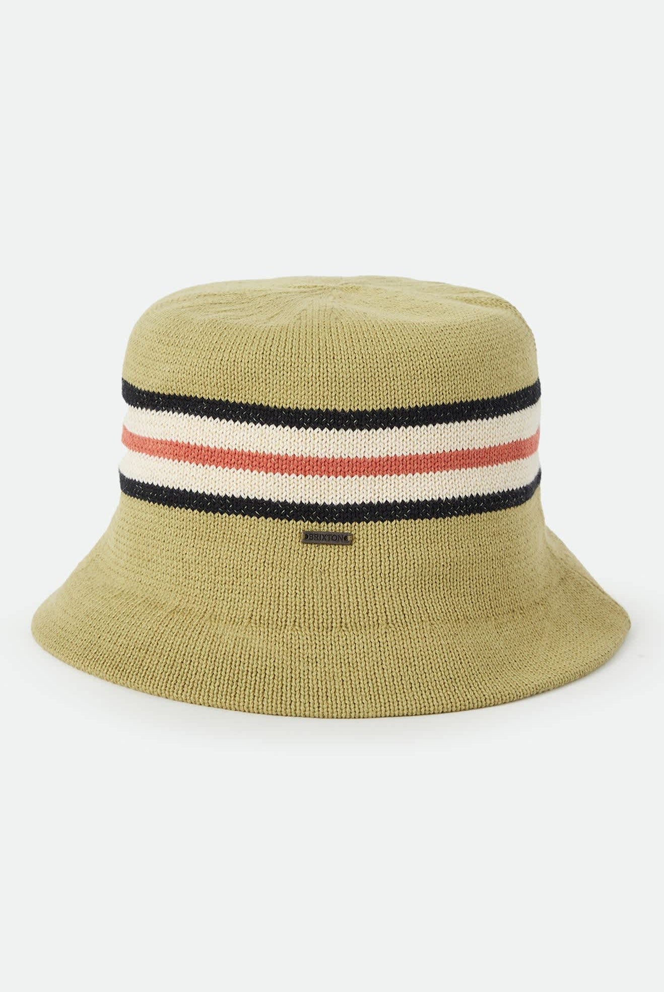 Unisex Redding Knit Packable Hat in the color Green Multi Stripe - Additional Laydown image