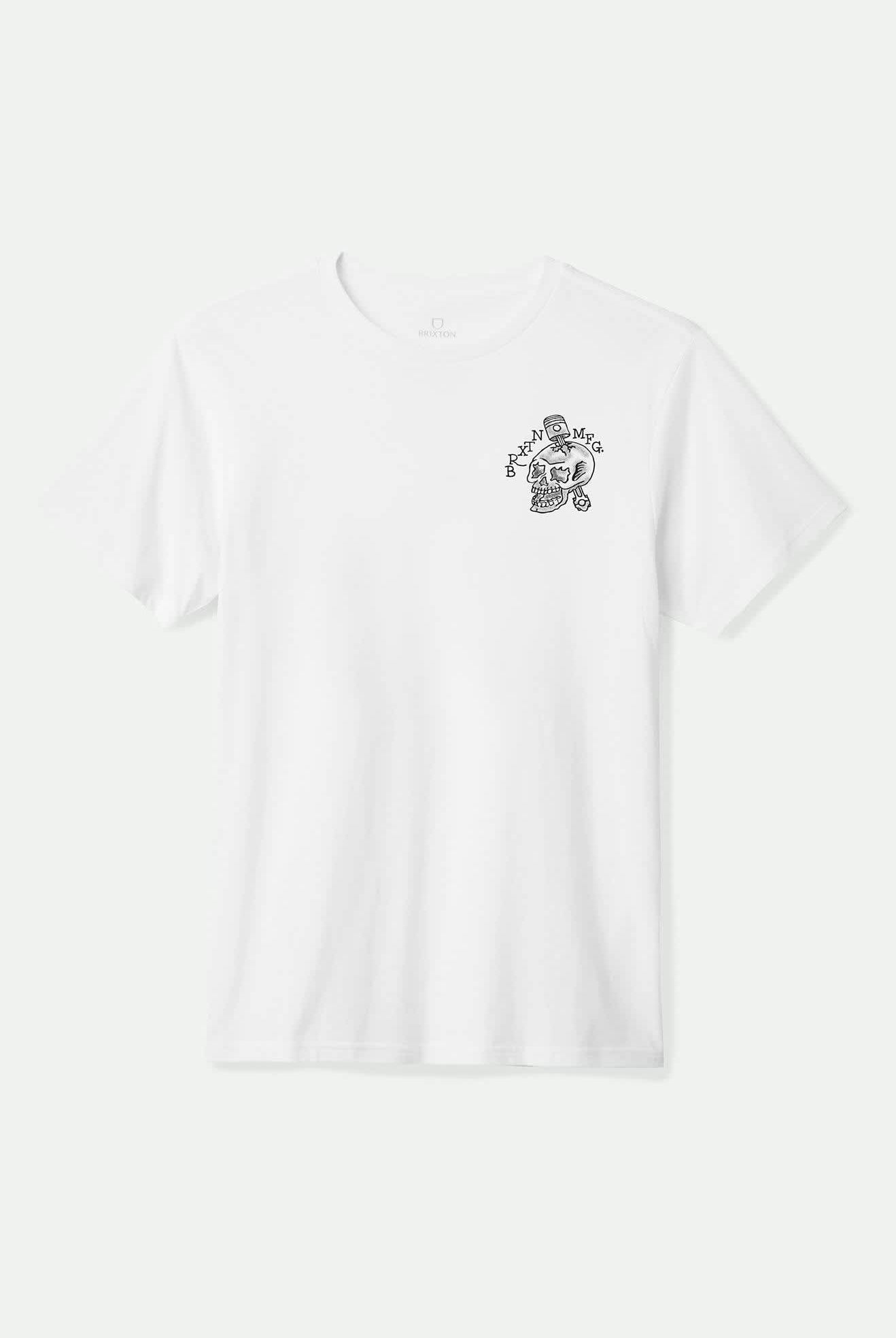Men's Daytona S/S Standard T-Shirt in the color White - Front Product View