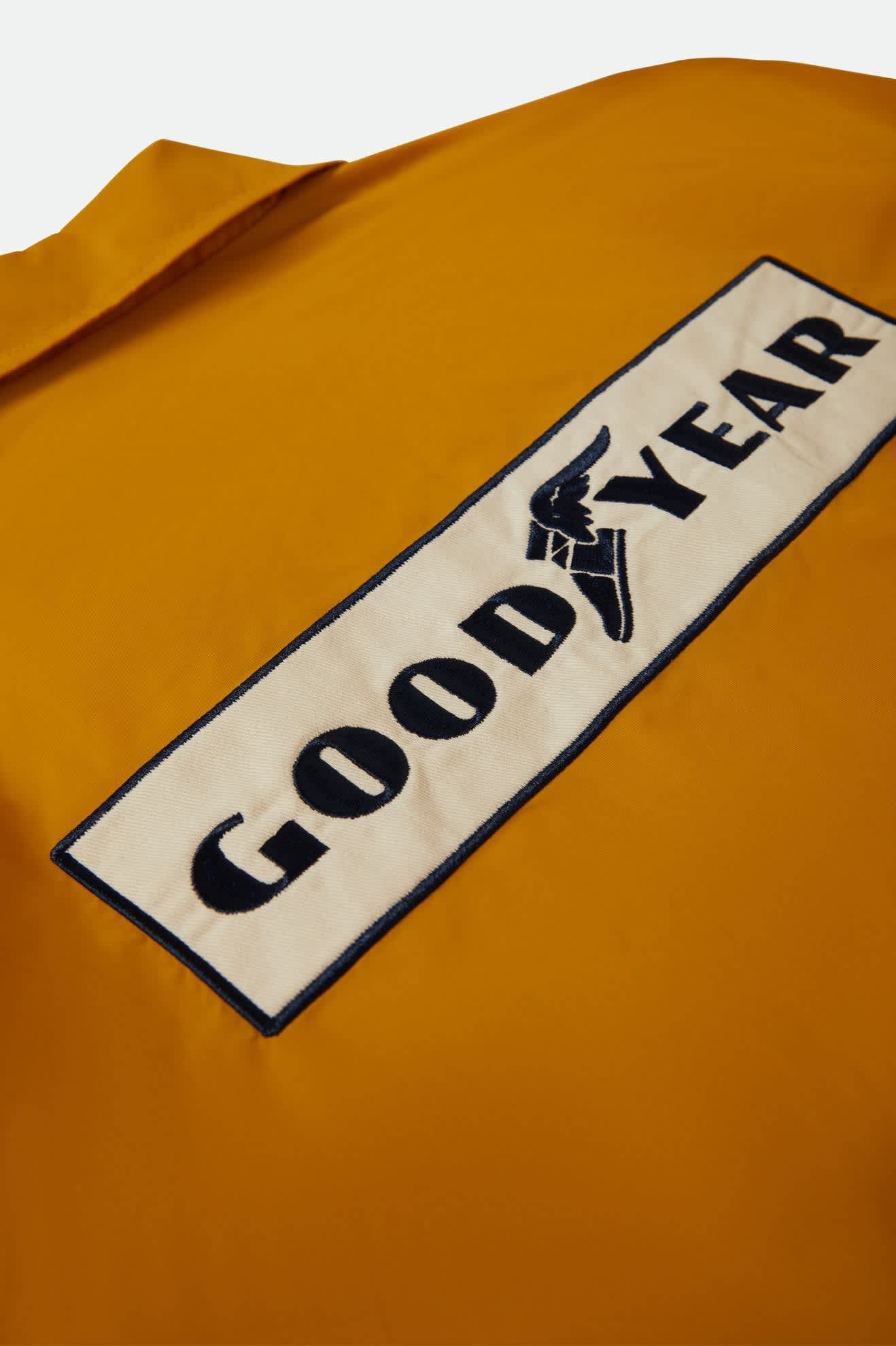 Women's Goodyear Mechanics Women's Garage Jacket in the color Nugget Gold - Additional Laydown image