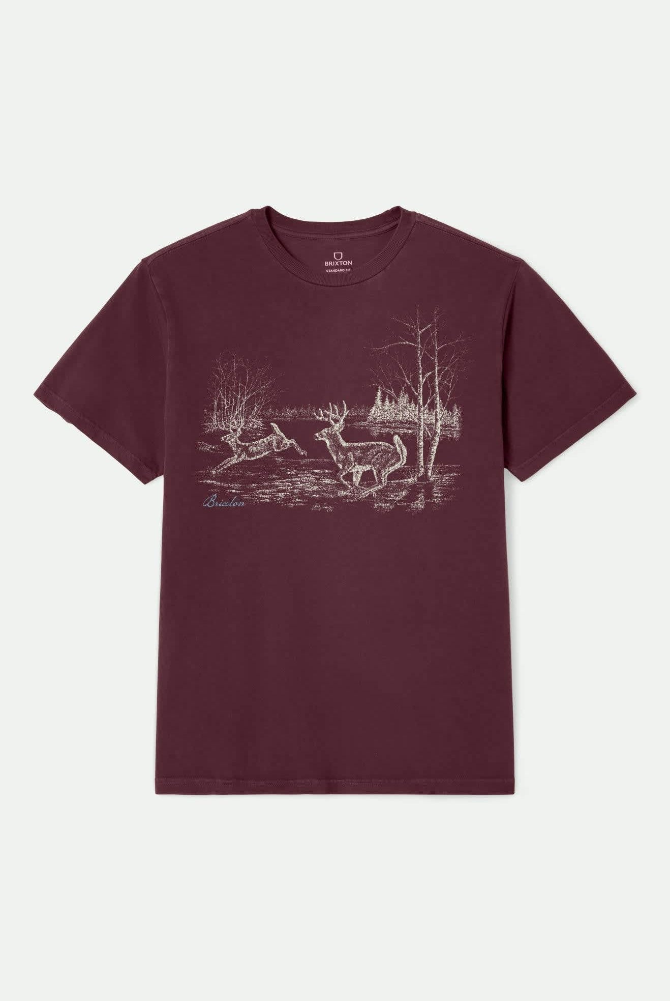 Men's Gallop S/S Standard T-Shirt in the color Port Worn Wash - Front Product View