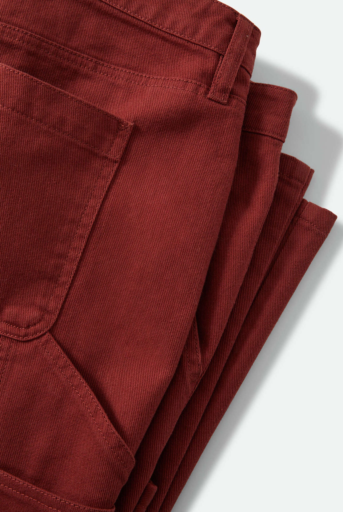Women's Essex Embroidered Painter Pant in the color Dark Brick - Additional Laydown image
