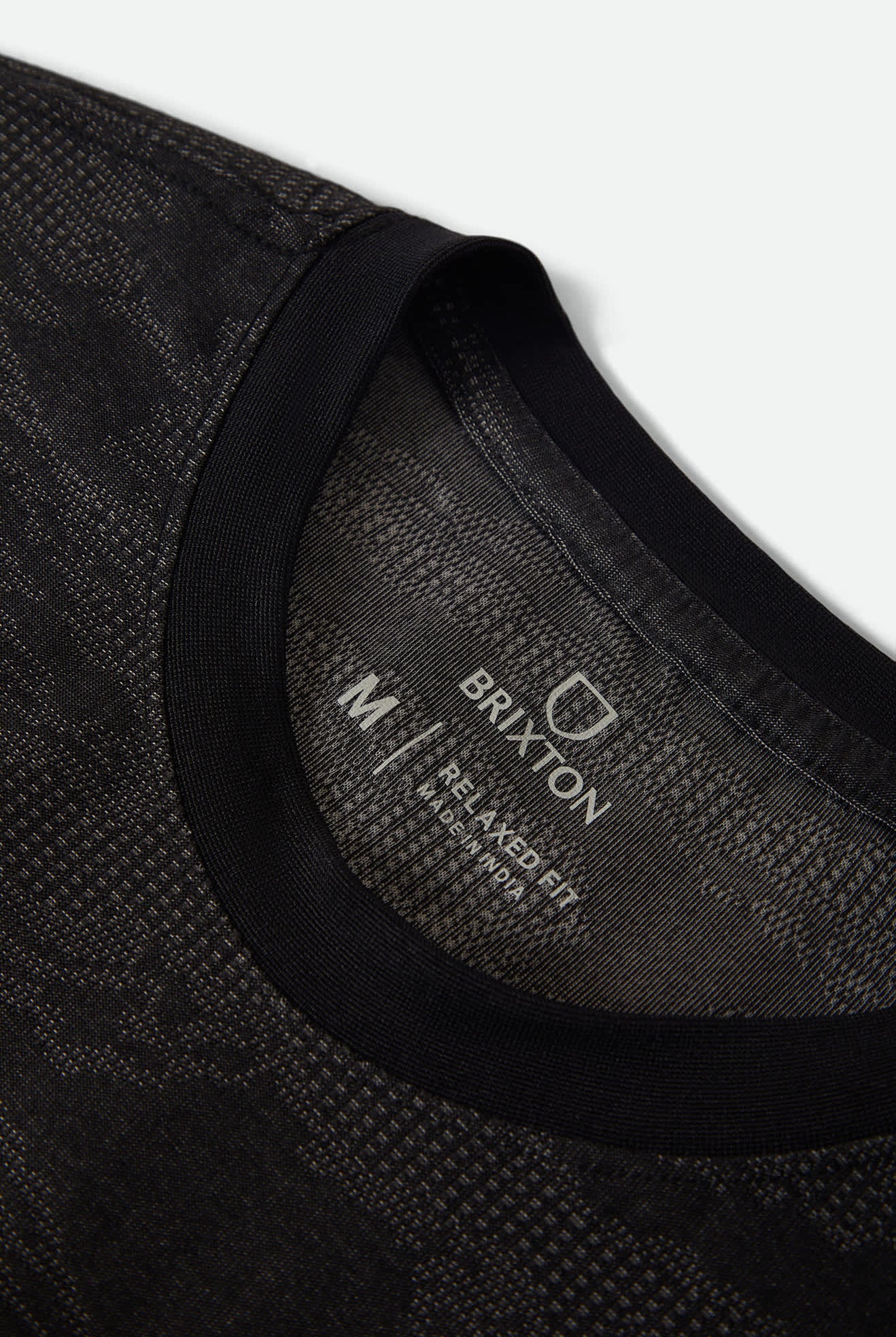 Men's Journey Short Sleeve Pocket T-Shirt in the color Black Tiger Camo - Additional Laydown image