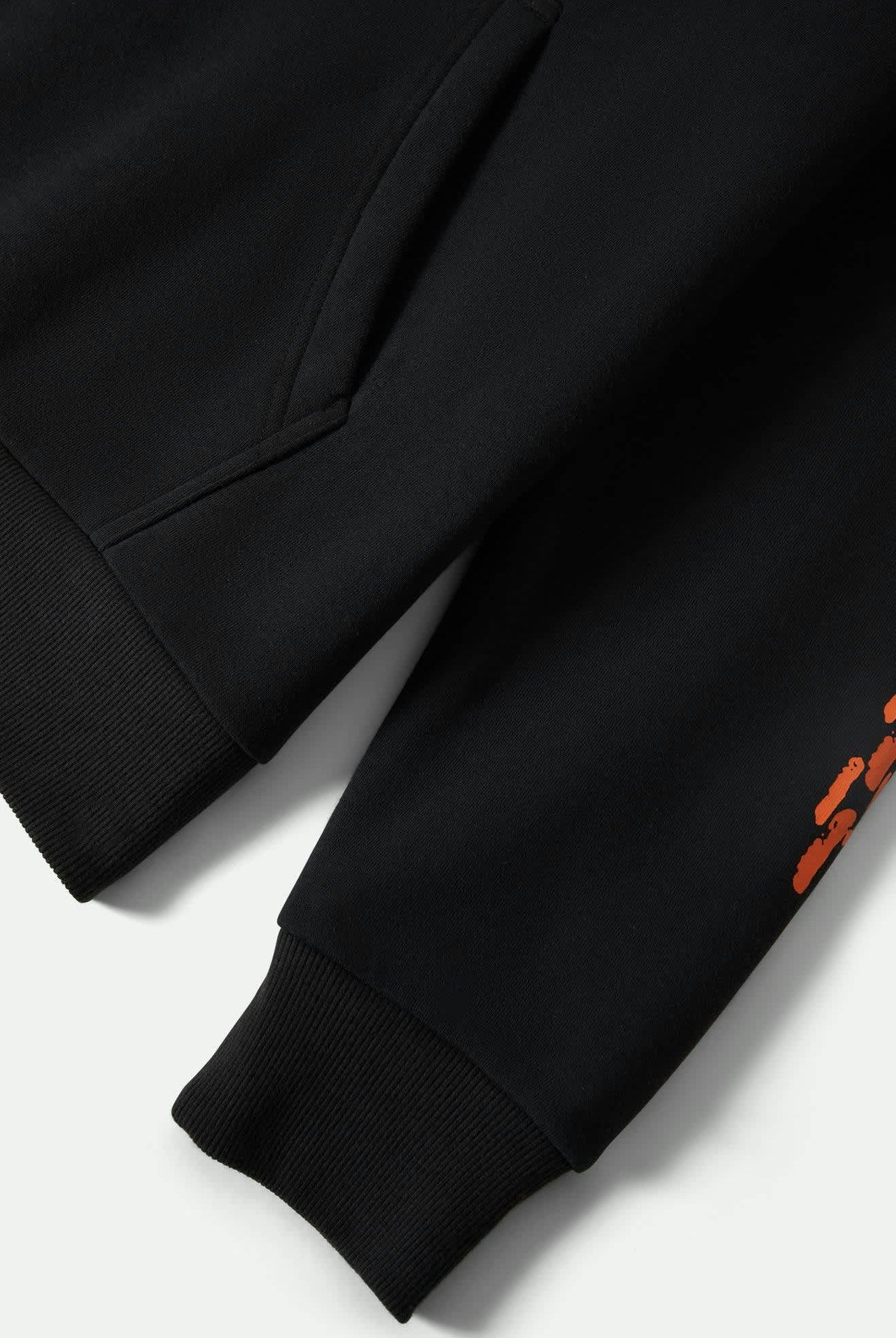 Men's Waller Hoodie in the color Black - Additional Laydown image