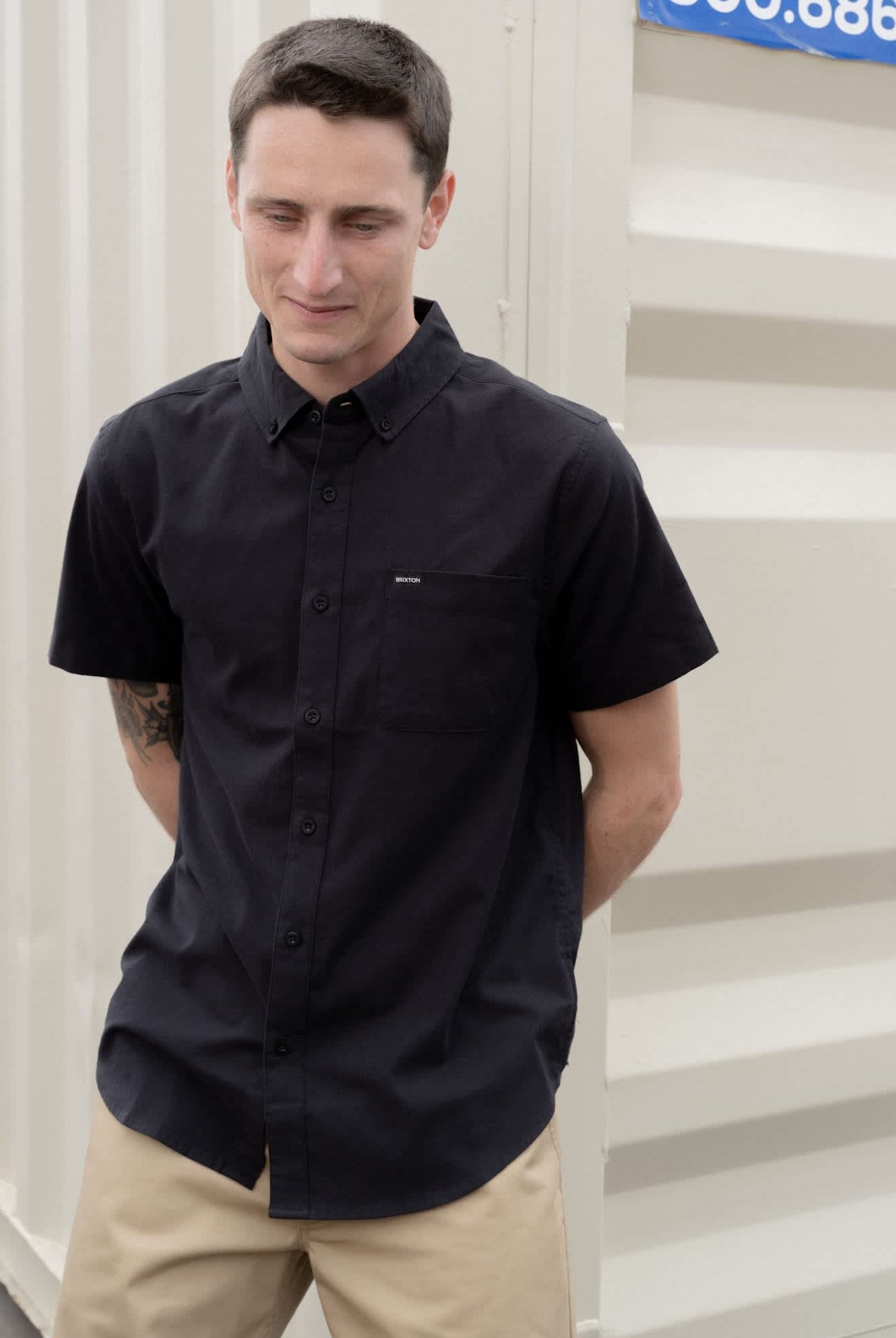 Men's Sanford Oxford Woven in the color Black - Men's Lifestyle image