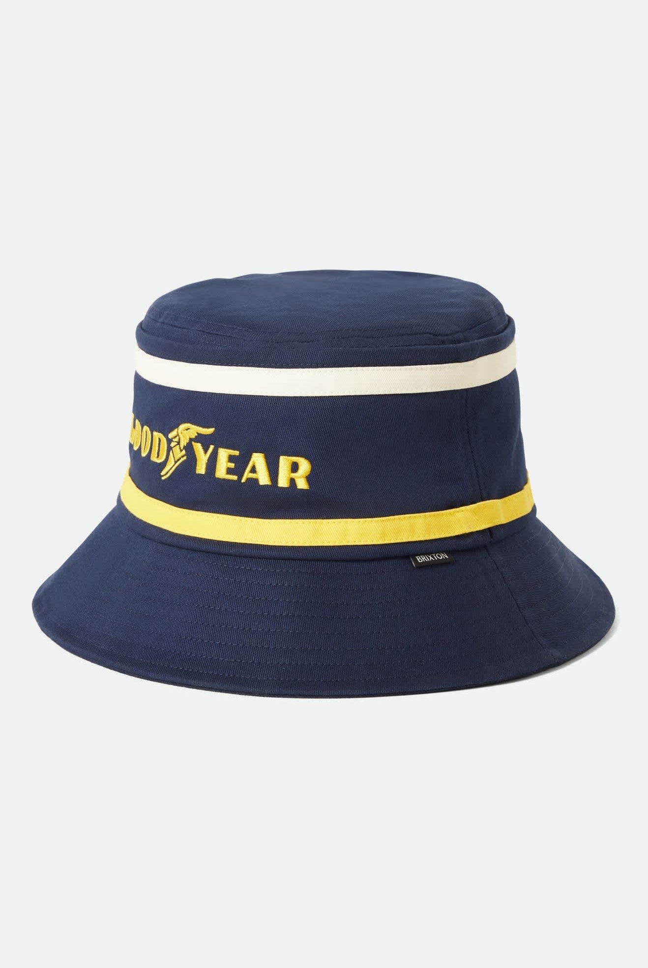 Unisex Goodyear Service Bucket Hat in the color Navy - Front Product View