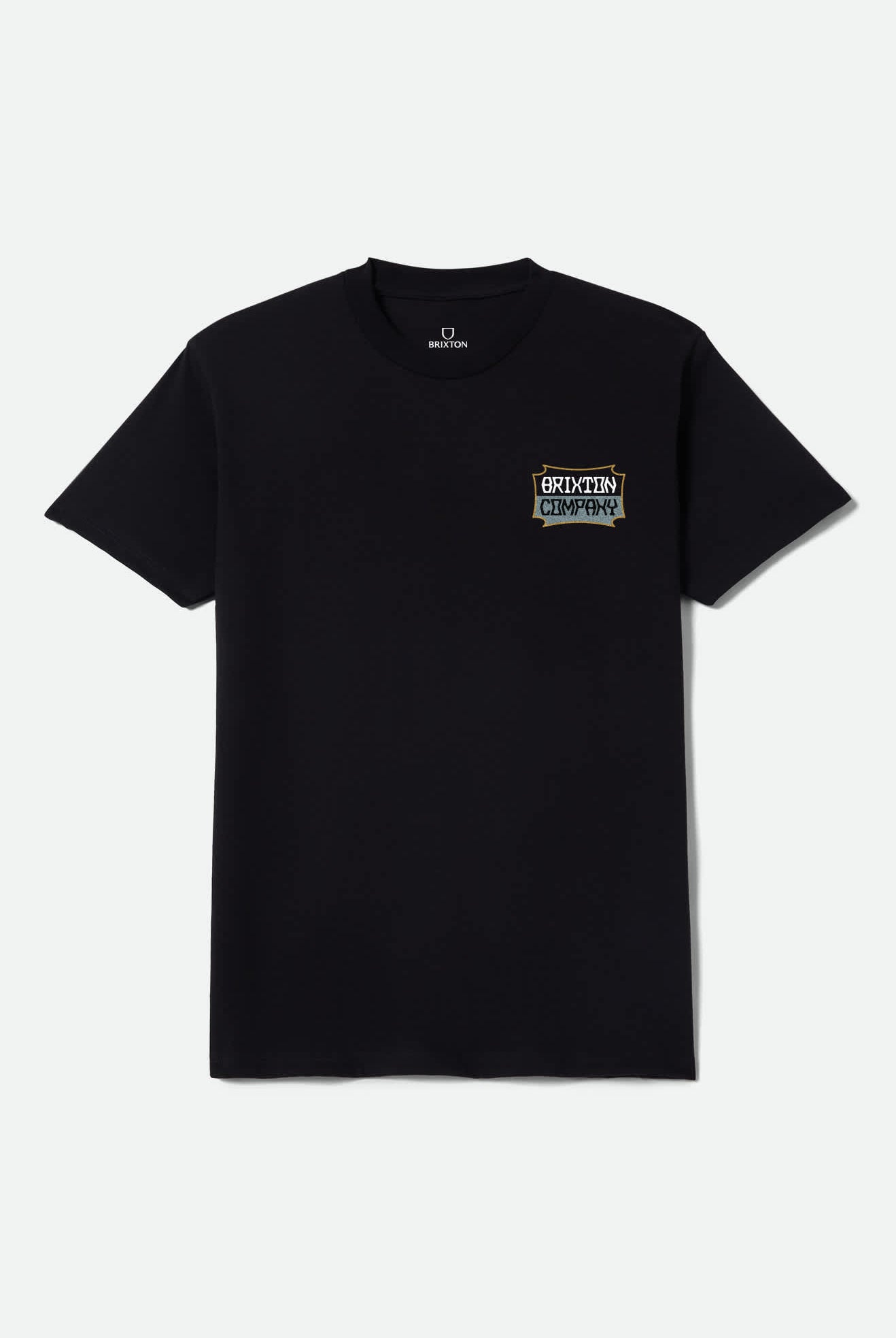Men's Pillar Short Sleeve Shirt in the color Black - Front Product View