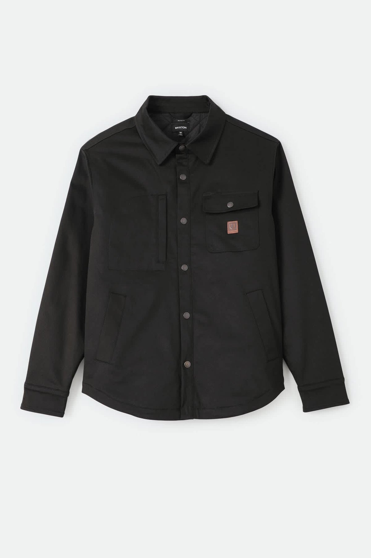 Men's Builders Stretch Lined Jacket in the color Black - Front Product View
