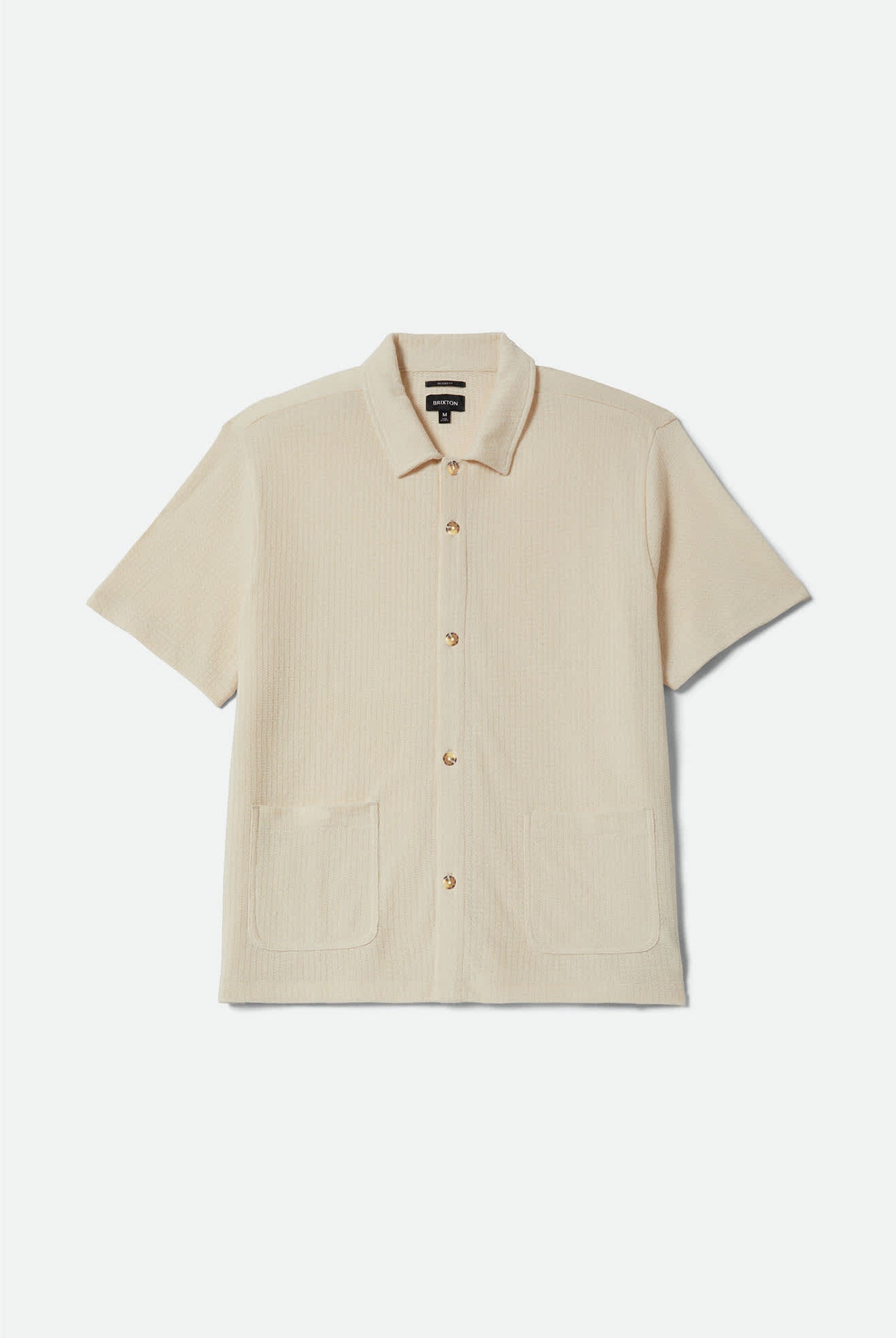 Men's Poolside Short Sleeve Shirt in the color Off White - Front Product View