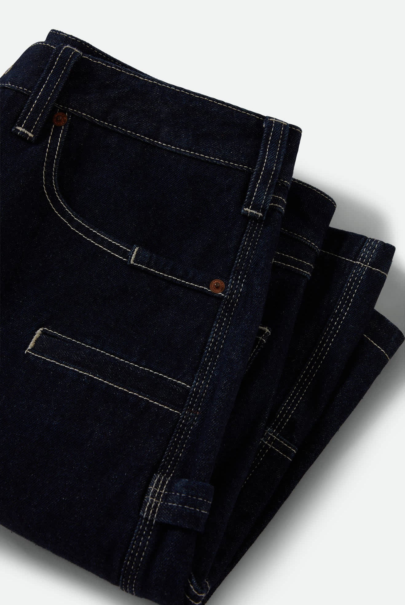 Men's Builders Carpenter Baggy Short in the color Rinse Denim - Additional Laydown image