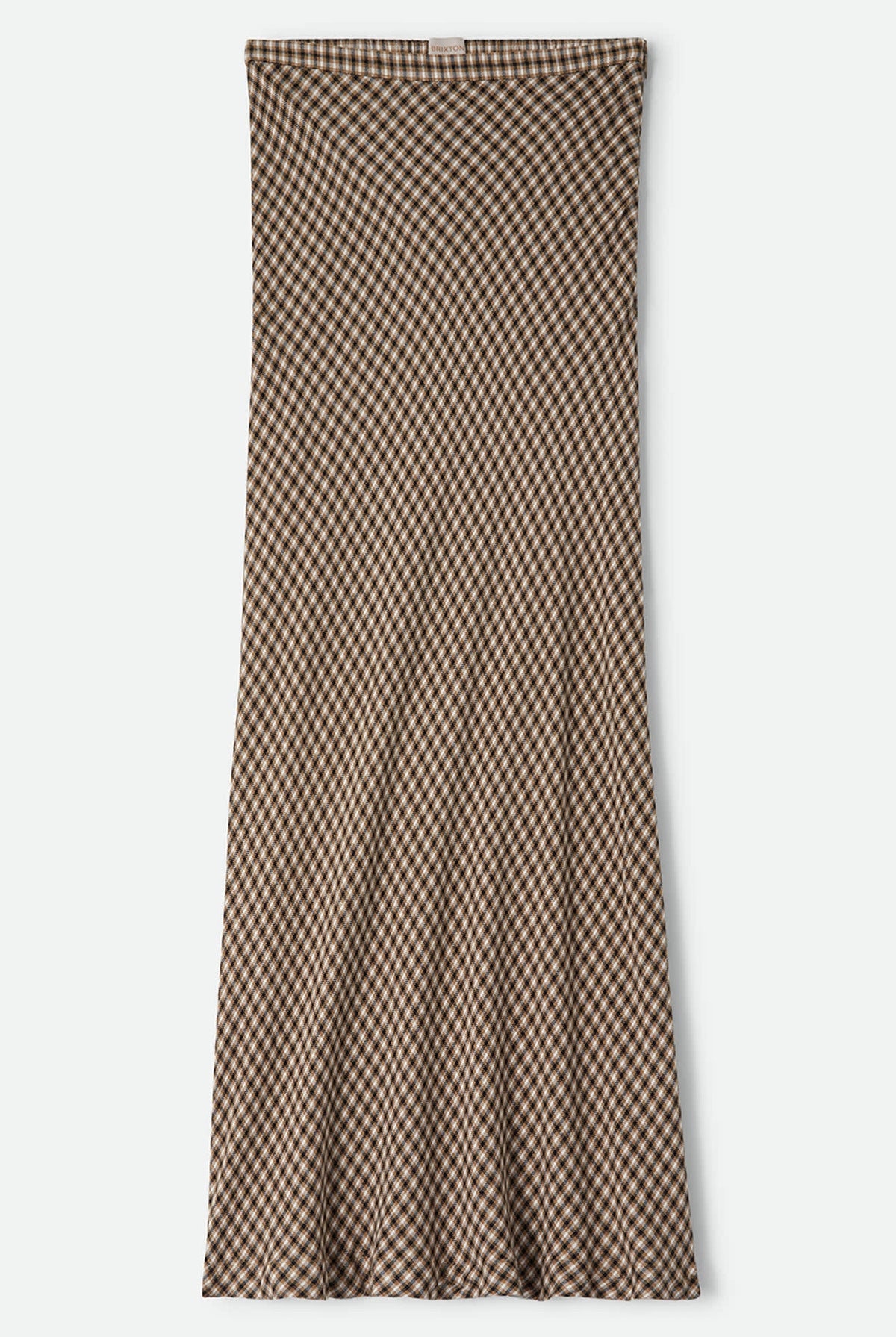 Women's The Molly Silky Skirt in the color Khaki/Off White/Black Micro - Front Product View