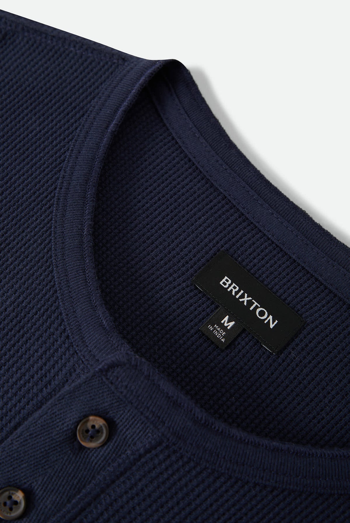 Men's Baseline Waffle Knit Top in the color Navy - Additional Laydown image